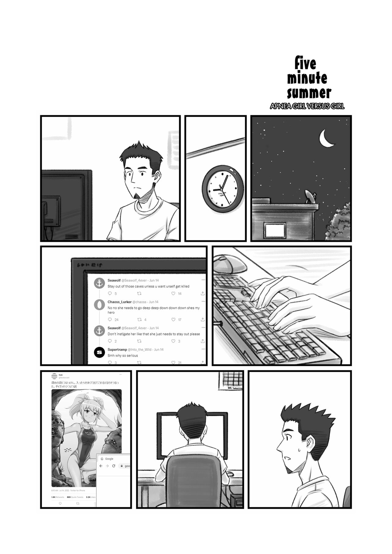 Apnea Girl Versus Girl - Page 217