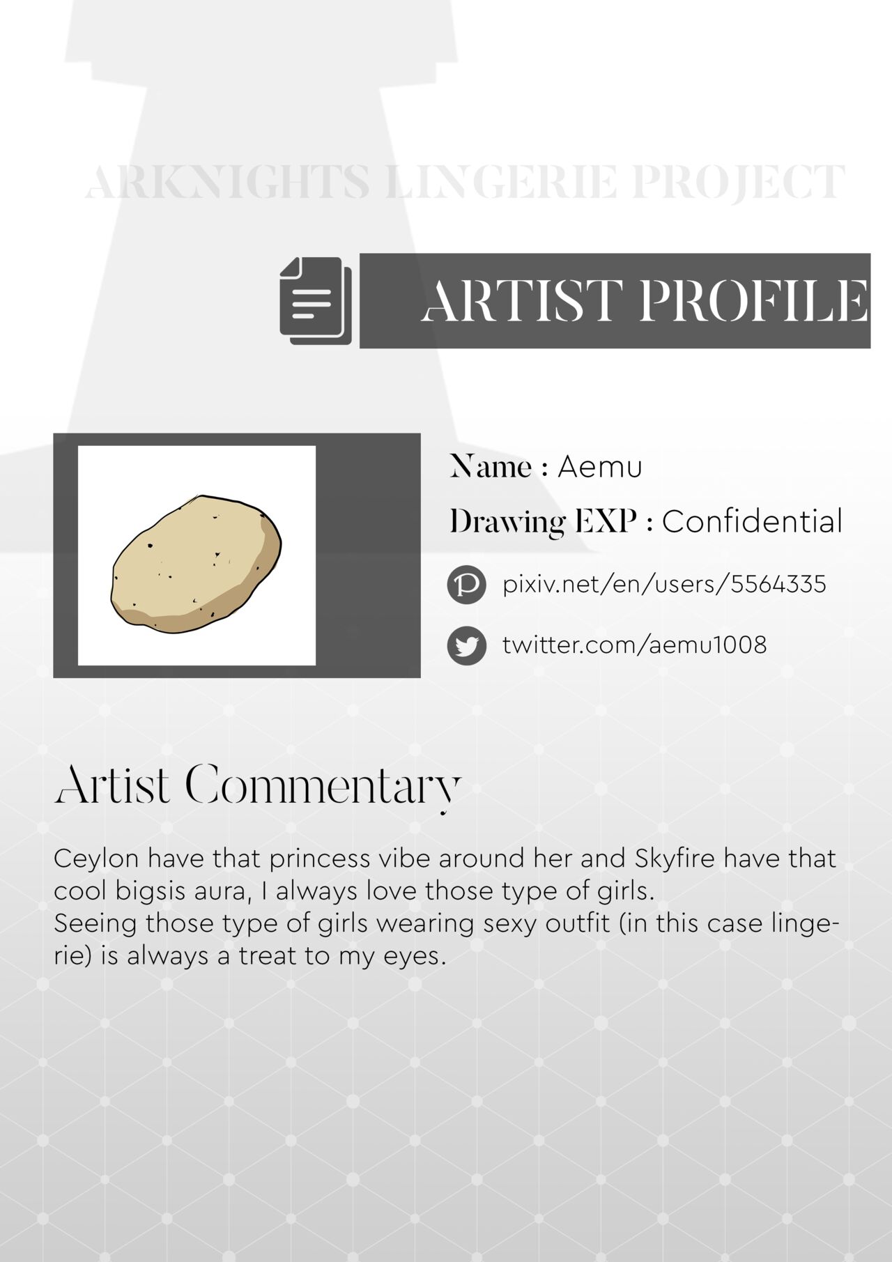 Arknights Lingerie Collaboration Fanbook - Page 8