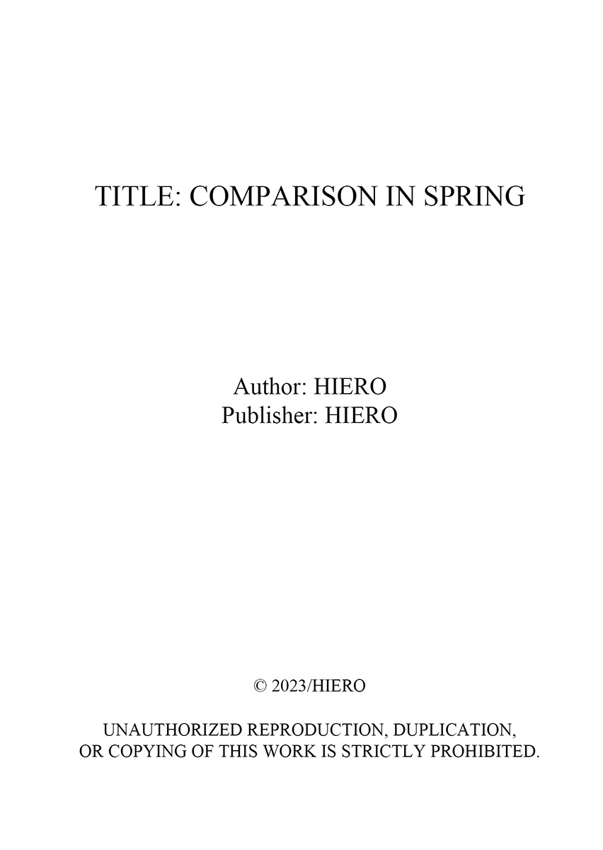 Haru Kurabe 1 | Comparison in Spring 1 - Page 109