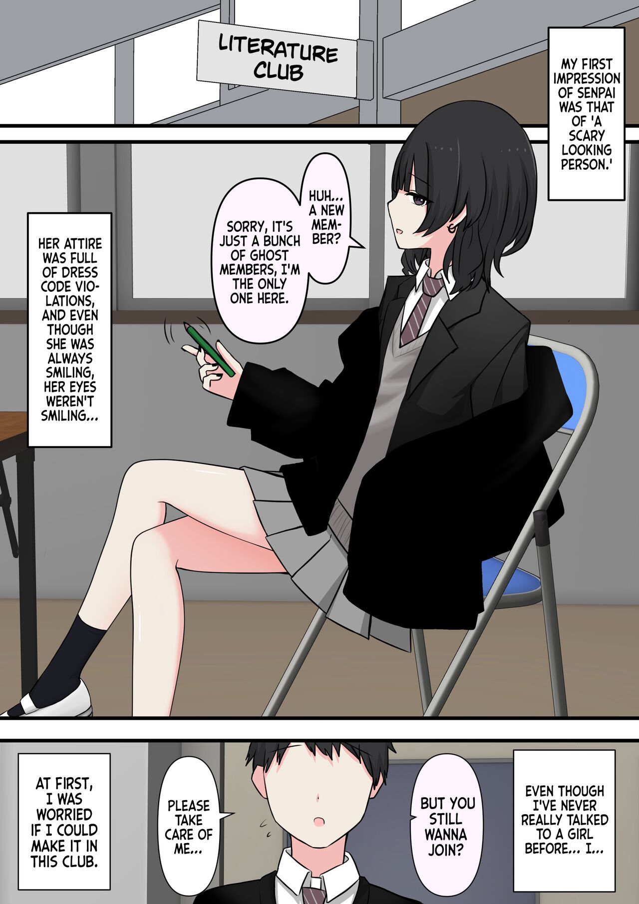 Kowasou na Senpai | Scary Looking Senpai - Page 2