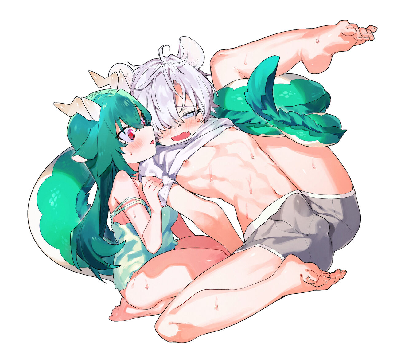 [UsachanGET]♂ ga uke. Ryokuryū-chan × nezumi-kun｜♂吃掉小公鼠。小绿龙x家鼠同学[中文] [橄榄汉化组] - Page 90