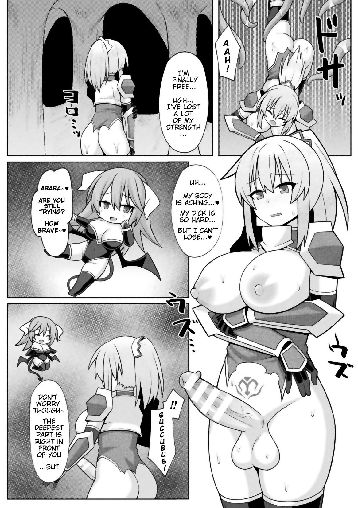 Futanari Seikishi to Kyuusei no Ori | Futanari Holy Knight and the Cage of Sperm-Draining - Page 14