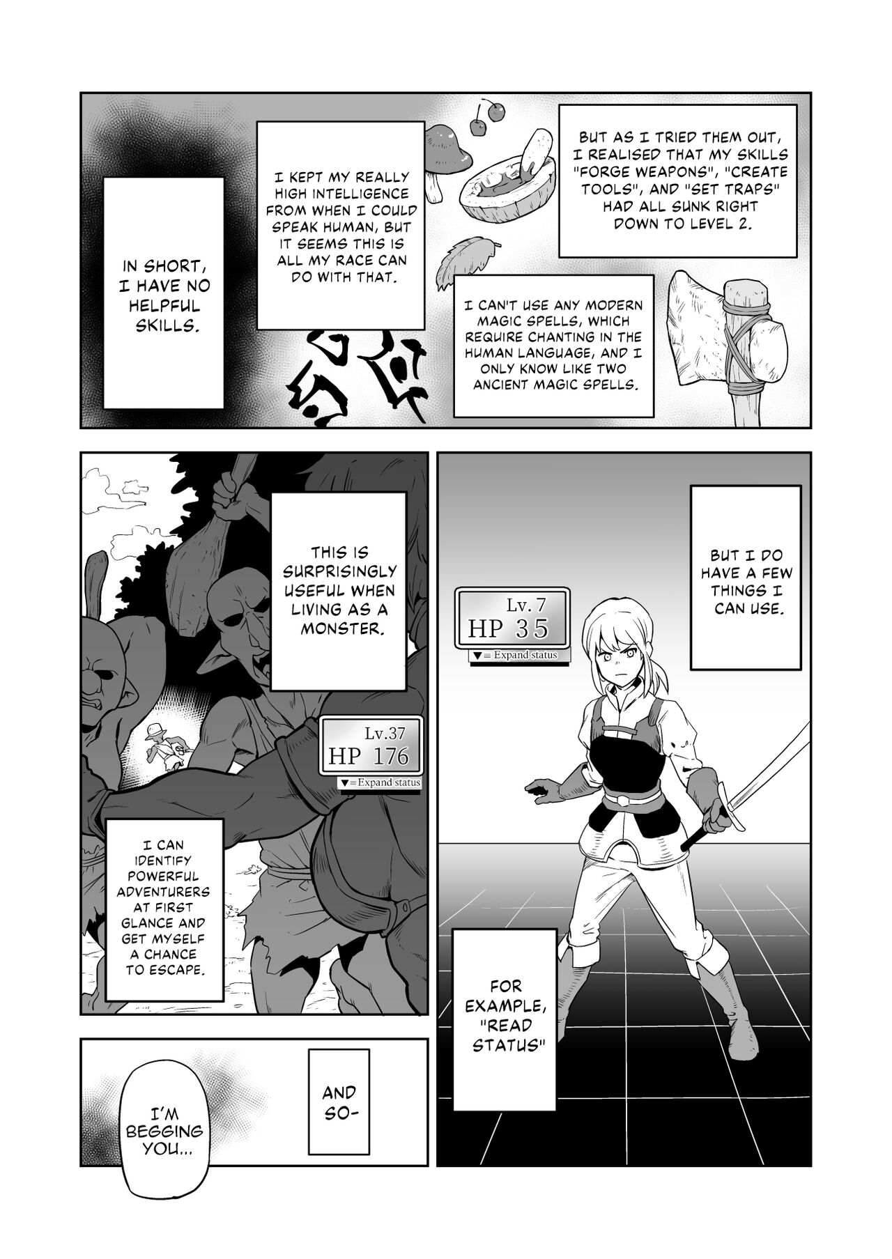 [Yamabatake (Yamabatake)] Zako-kan Nerai no Do-M Onna Kishi ga Hontou ni Goblin Dorei ni Sareru Hanashi Zenpen | The Story of How a Masochistic Female Knight Looking to Get Gangbanged by Weaklings Became a Goblin Slave for Real; Part 1 [English] - Page 5
