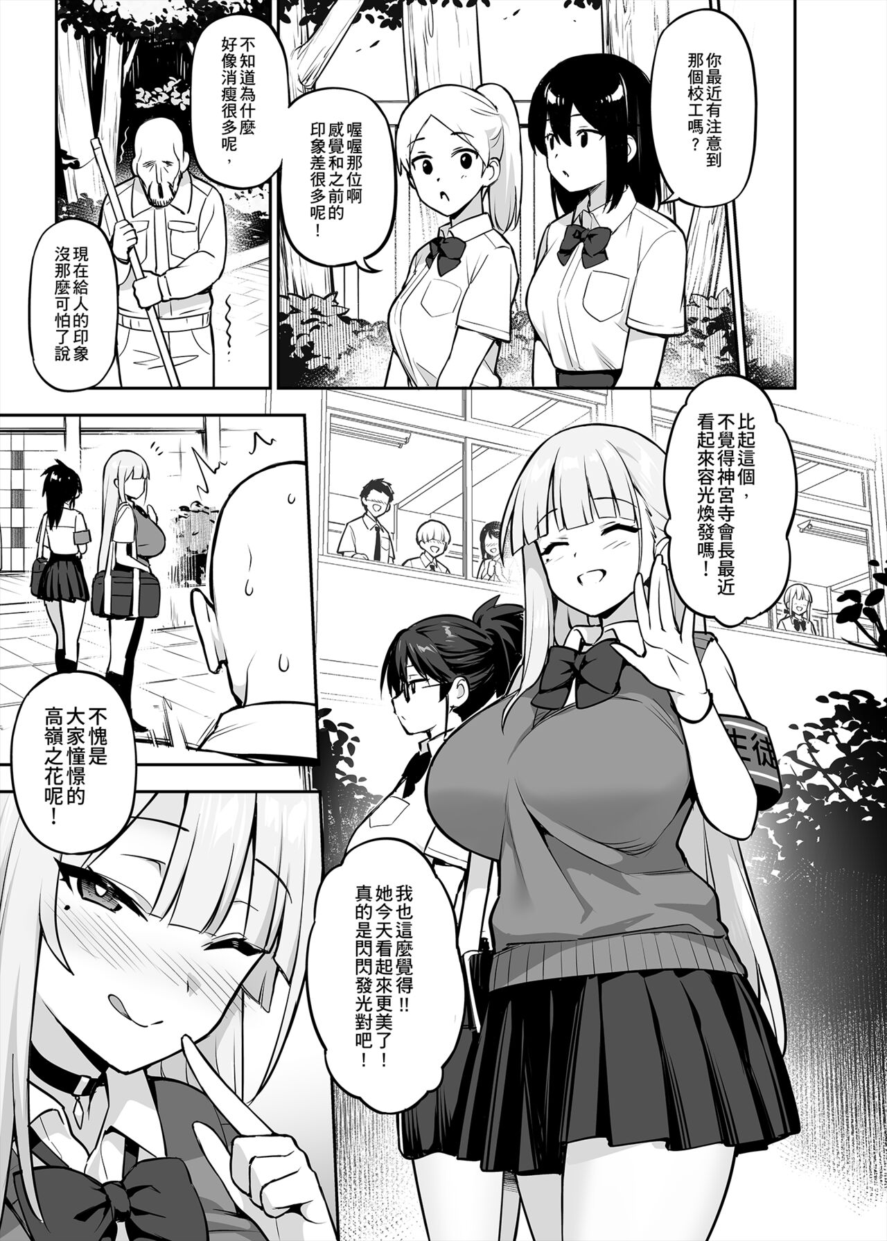 聽說新任風紀委員長胸部很大這回事 + 學生會長 - Page 42