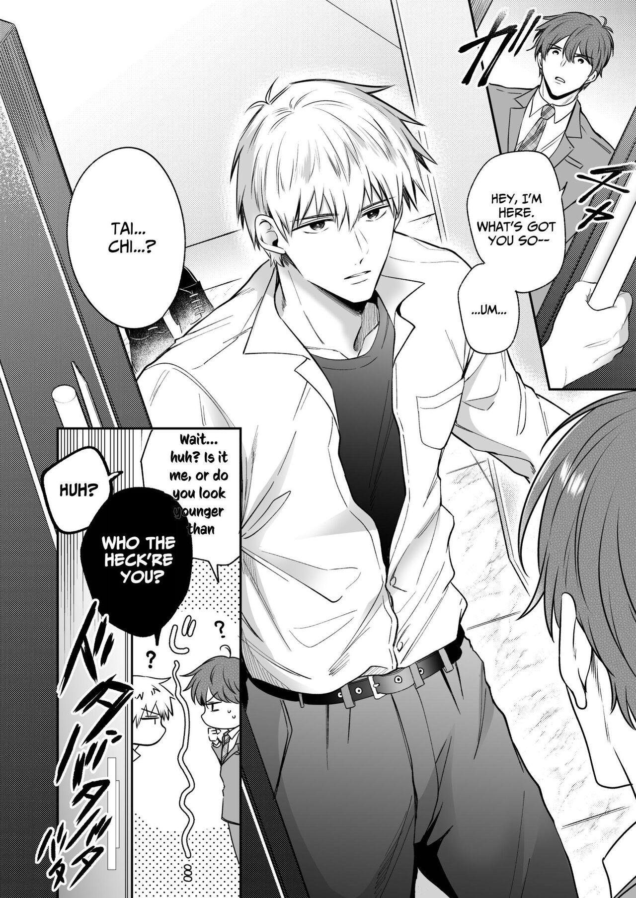 [Sumeshiya-san (Sumeshi)] Ryman LoveHo Danshikai EROS -Isekai Tensei DK Kareshi to Double Kyokon Hasamare Ecchi- | Office Worker's Love Hotel 8 Guys' Night EROS - College Boy Double-Dicked in a New World [English] [Digital] - Page 11