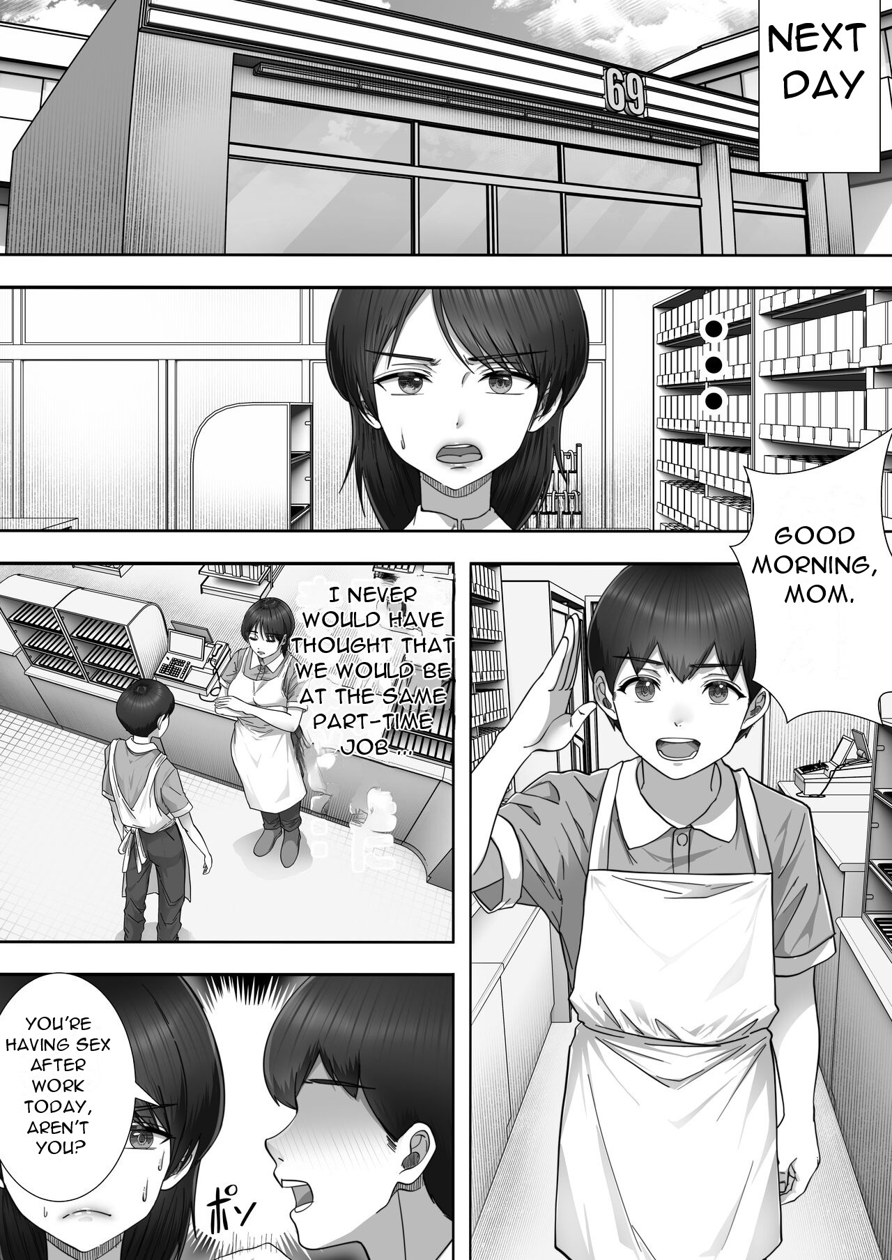 [Tarobaumu] DeliHeal Kaa-chan 2 ~Daisuki na Kaa-chan to Beit Saki de Yarimakuru Hanashi~ A story about having sex with my favorite Kaa-chan at her part-time job ~ [English][Uncensored][DarklordMTLs] - Page 10