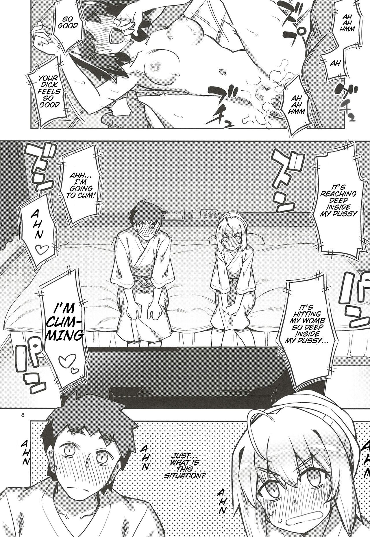 RE32 ShiKen ga LoveHo de Sukebe  Suru dake no Hon  | Shirou and Saber do lewd things at a hotel. - Page 9
