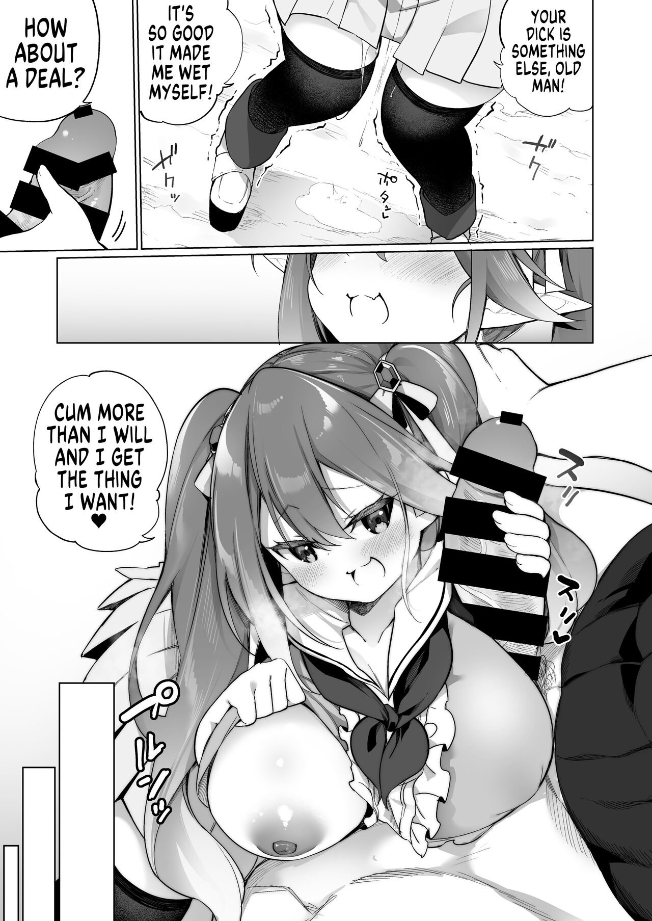 Mesugaki Elf ni Natta Don 2 Elf-ka no Kusuri part 3 | A Bandit Chief Who Turned Into a Bratty Elf Girl 2 Elvification Drug part 3 - Page 3