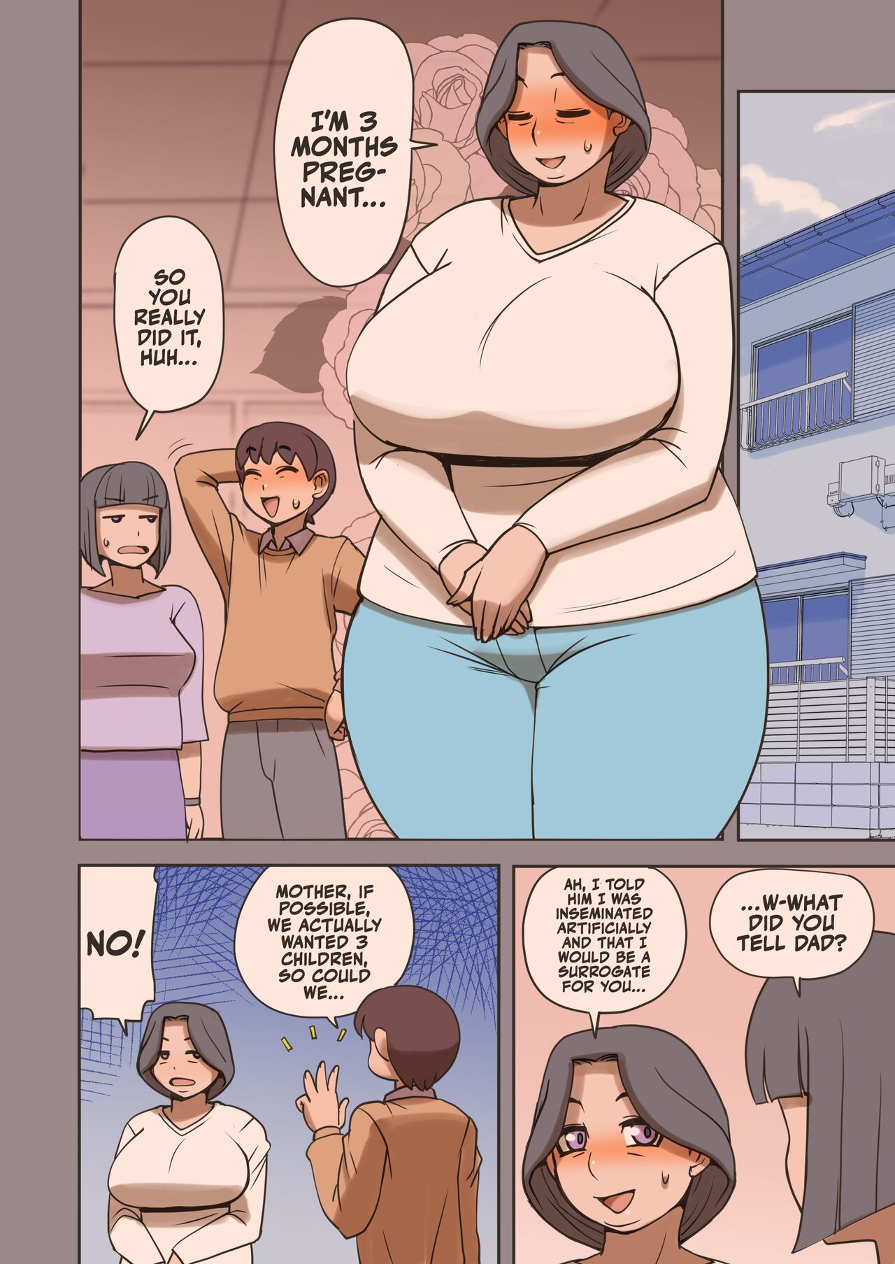 [Penguindou] My Voluptuous Mother-in-law Has Some Huge Tits! Let's Get Her Pregnant! [English] [A Cool Person] page 14 original parody - inseki milf hentai manga - read online free