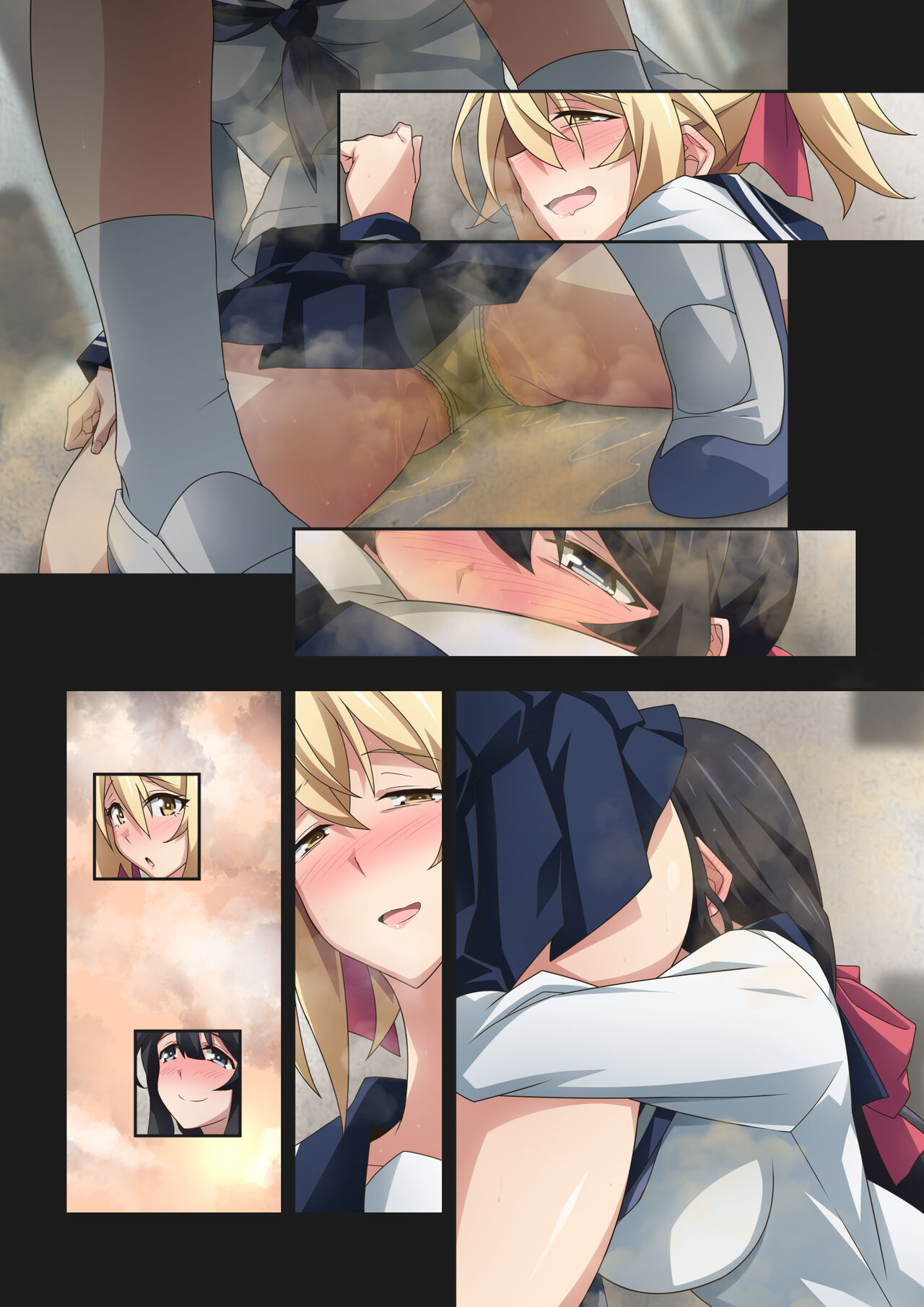 Iroiro na Chara de Onara Situation Tanpenshuu page 96 original parody - farting urination hentai manga - read online free