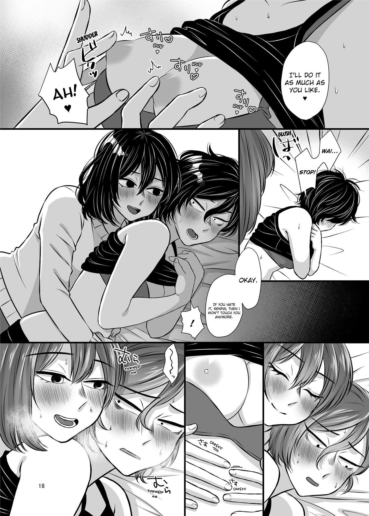 Senpai and Kohai page 18 original parody - kissing females only hentai manga - read online free
