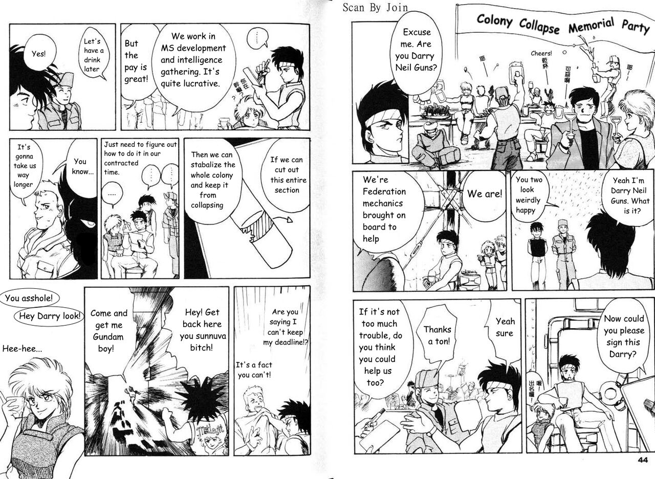 Under The Gundam Double Fake page 24 gundam parody - rough translation hentai manga - read online free