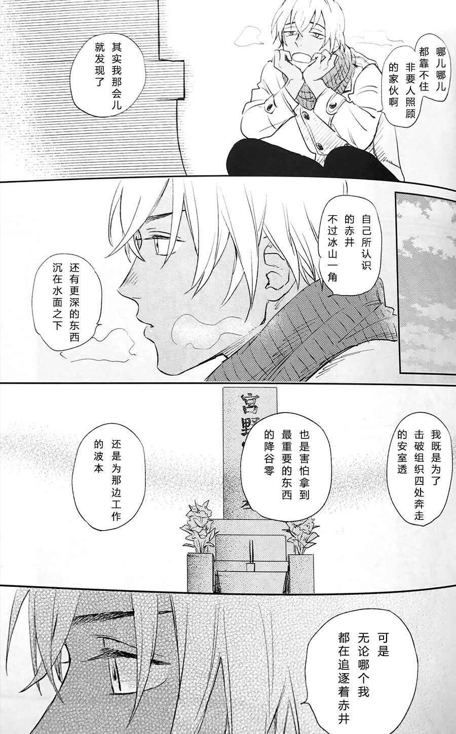 Scarlet and Grave Sign page 54 featuring shuuichi akai detective conan parody - males only yaoi hentai manga - read online free