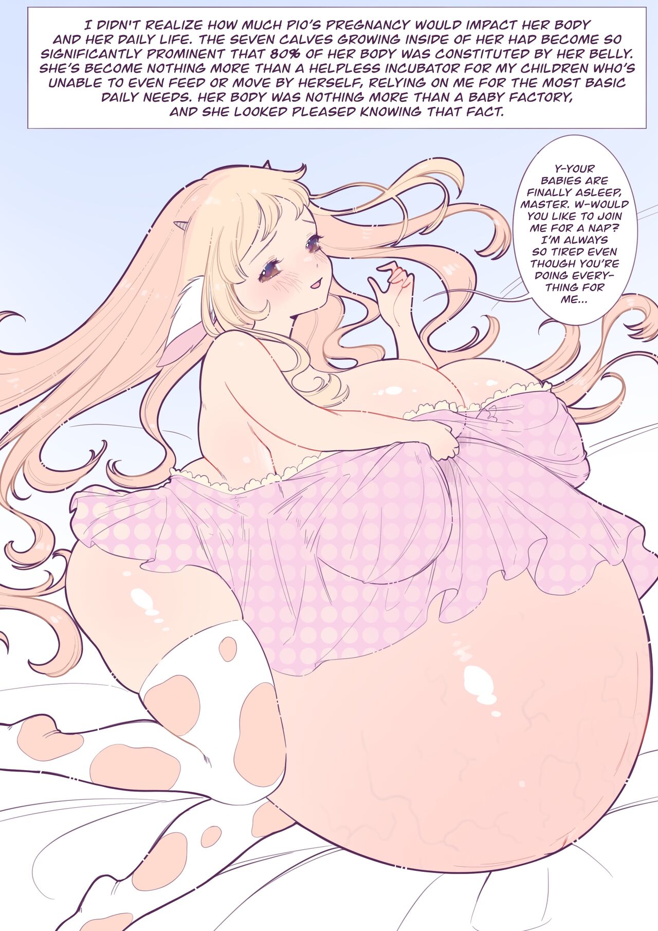 Adopting a Cow page 27 original parody - big breasts pregnant hentai manga - read online free