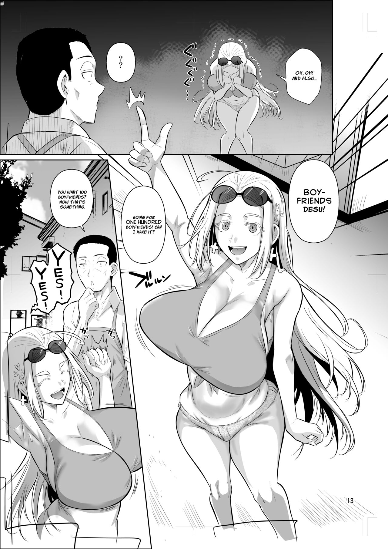 Ryuugakuseiryou no Oshigoto | Lands a Job at a Foreign Student Dorm page 14 original parody - kissing big breasts hentai manga - read online free