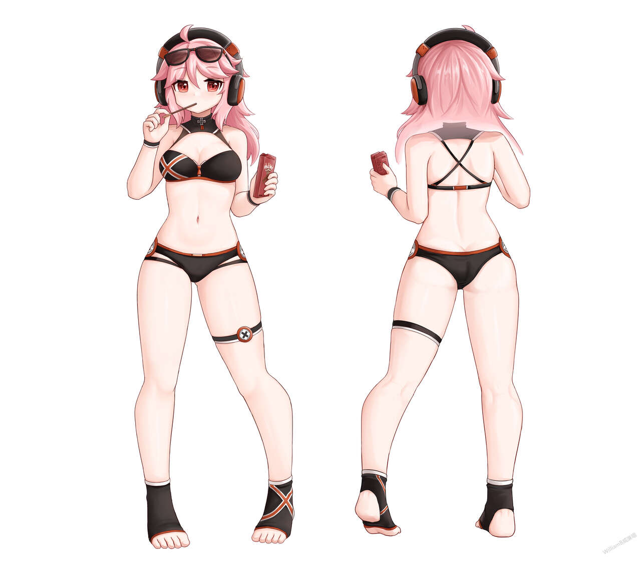 Artist - William.B page 289 featuring atlanta warship girls parody - futanari stockings hentai manga - read online free