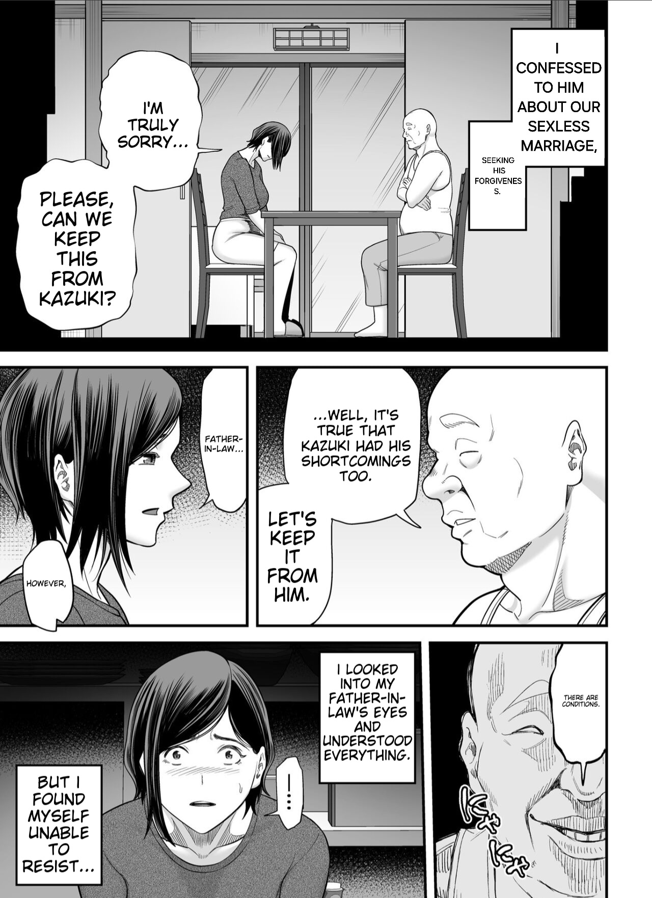 [Ura Meshiya (Maccha Neji)] Otou-san no Onna ni Natta Hi | The day I became my father-in-law's woman. [English] [Alyssaqueen] page 16 original parody - inseki milf hentai manga - read online free