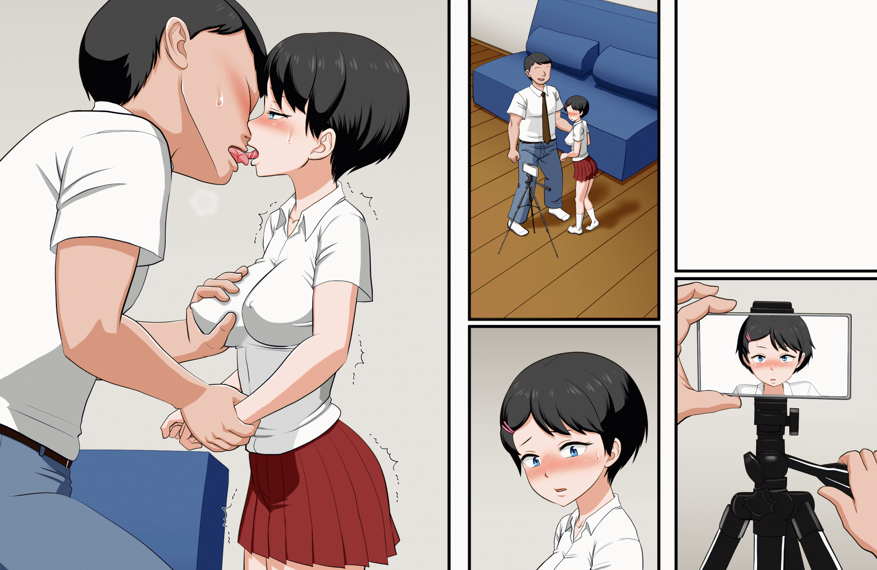 Hana-chan no Oshioki Ecchi ♪ page 152 original parody - glasses full color hentai manga - read online free