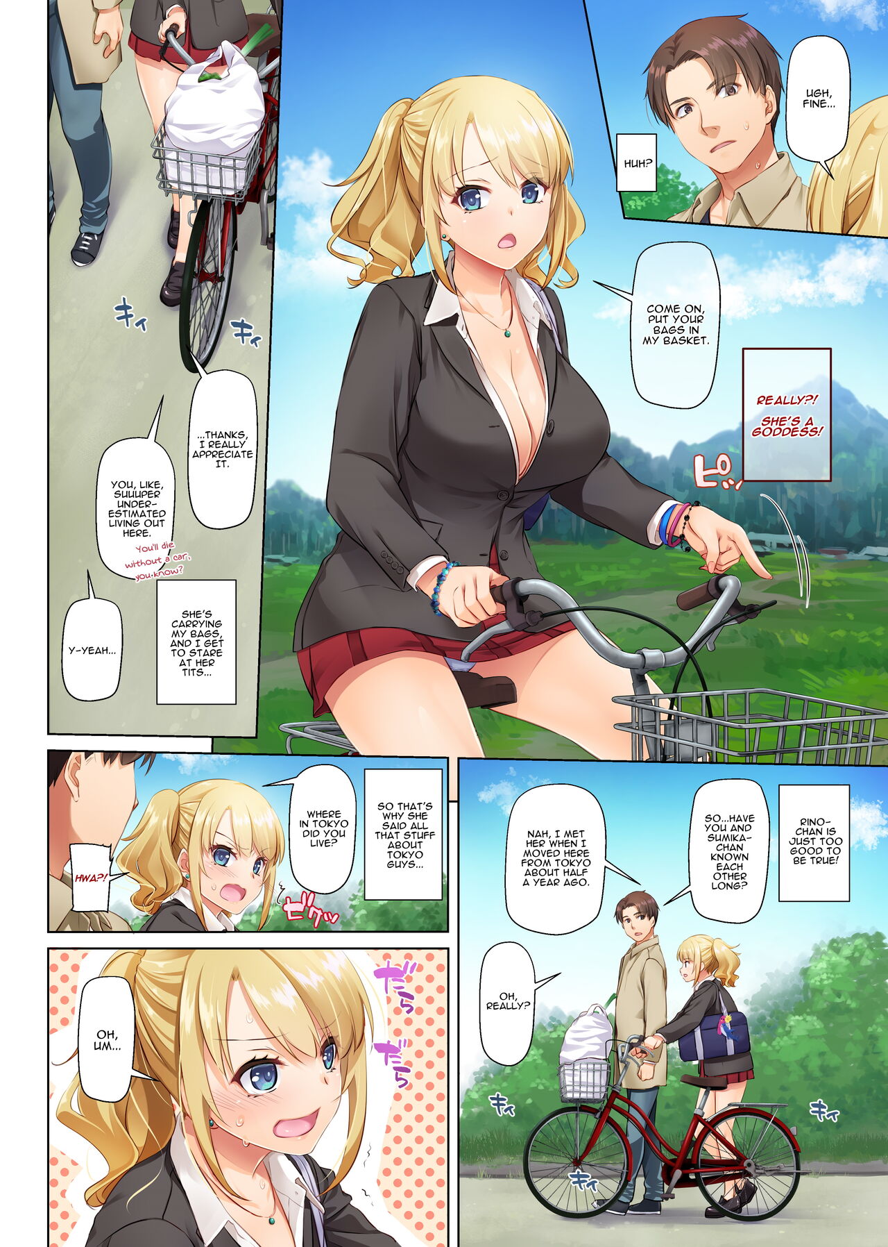 [Digital Lover (Nakajima Yuka)] Inaka no Deaikei Gal wa Kyonyuu Shojo!? DLO-15 | Hooking Up With a Countryside Big-Titty Virgin - DLO-15 [English]  [Digital] page 10 original parody - sweating big breasts hentai manga - read online free