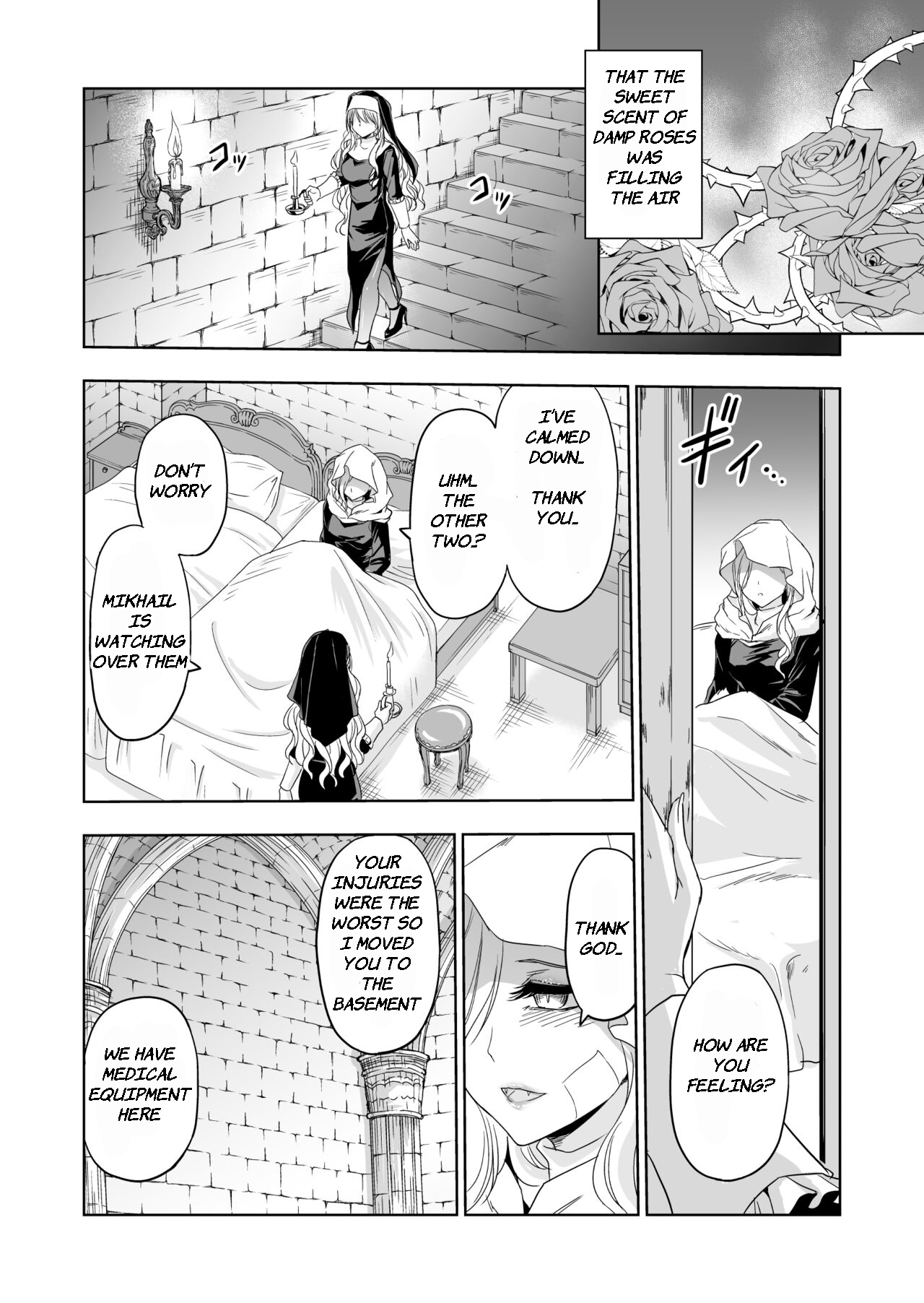 [Palace Inubousaki (Sister Maria Rosetta)] Shitsurakuen ~Haitoku ni Ochiru Seijo~ | Paradise Lost ~Saint Fallen Into Immorality~ [English] [GhostieTLs] [Digital] page 13 original parody - kissing wings hentai manga - read online free