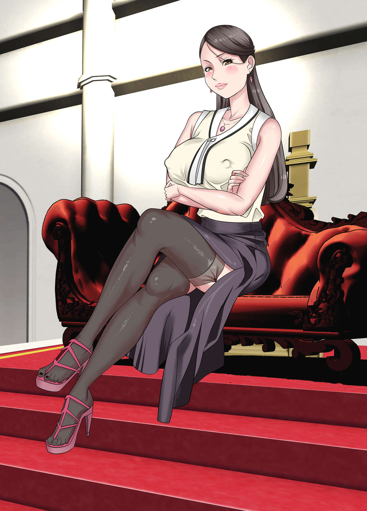 Madame no Ugomeku Shiro page 32 original parody - big breasts rough translation hentai manga - read online free