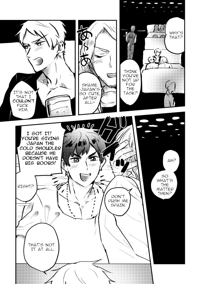 Prussia x Japan/PruPan page 14 featuring prussia axis powers hetalia parody - males only yaoi hentai manga - read online free