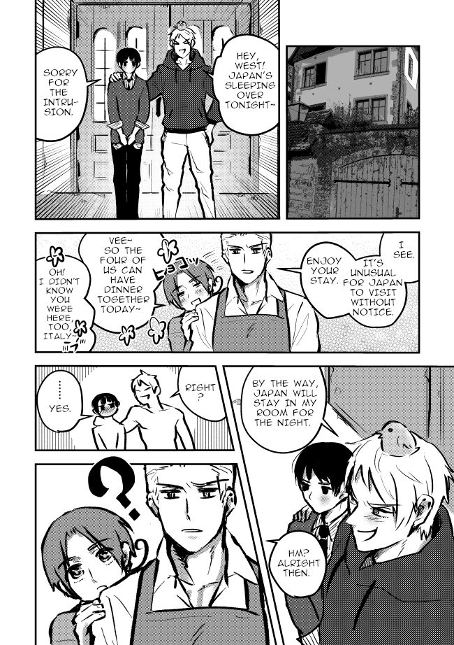 Prussia x Japan/PruPan page 24 featuring prussia axis powers hetalia parody - males only yaoi hentai manga - read online free
