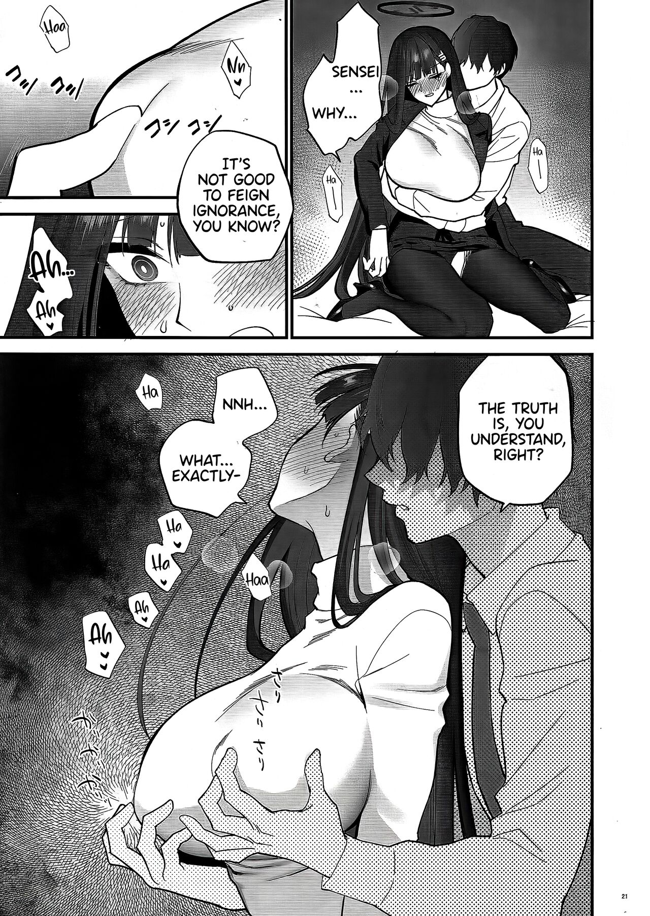 Oshioki no Jikan - Punishment time page 21 featuring sensei blue archive parody - squirting big breasts hentai manga - read online free