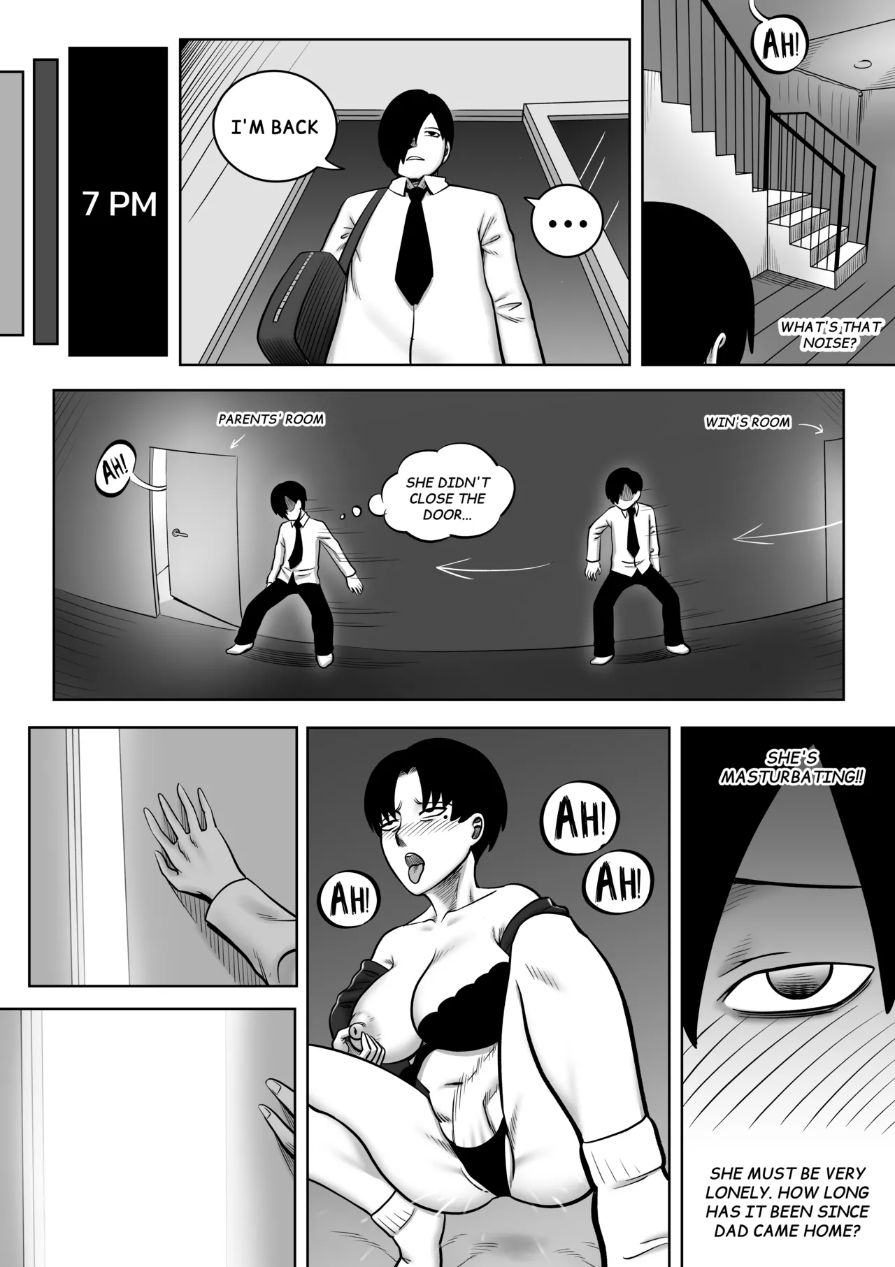 Dad stole my gf so i try to steal his wife - CH1 page 9 - big breasts netorare hentai manga - read online free