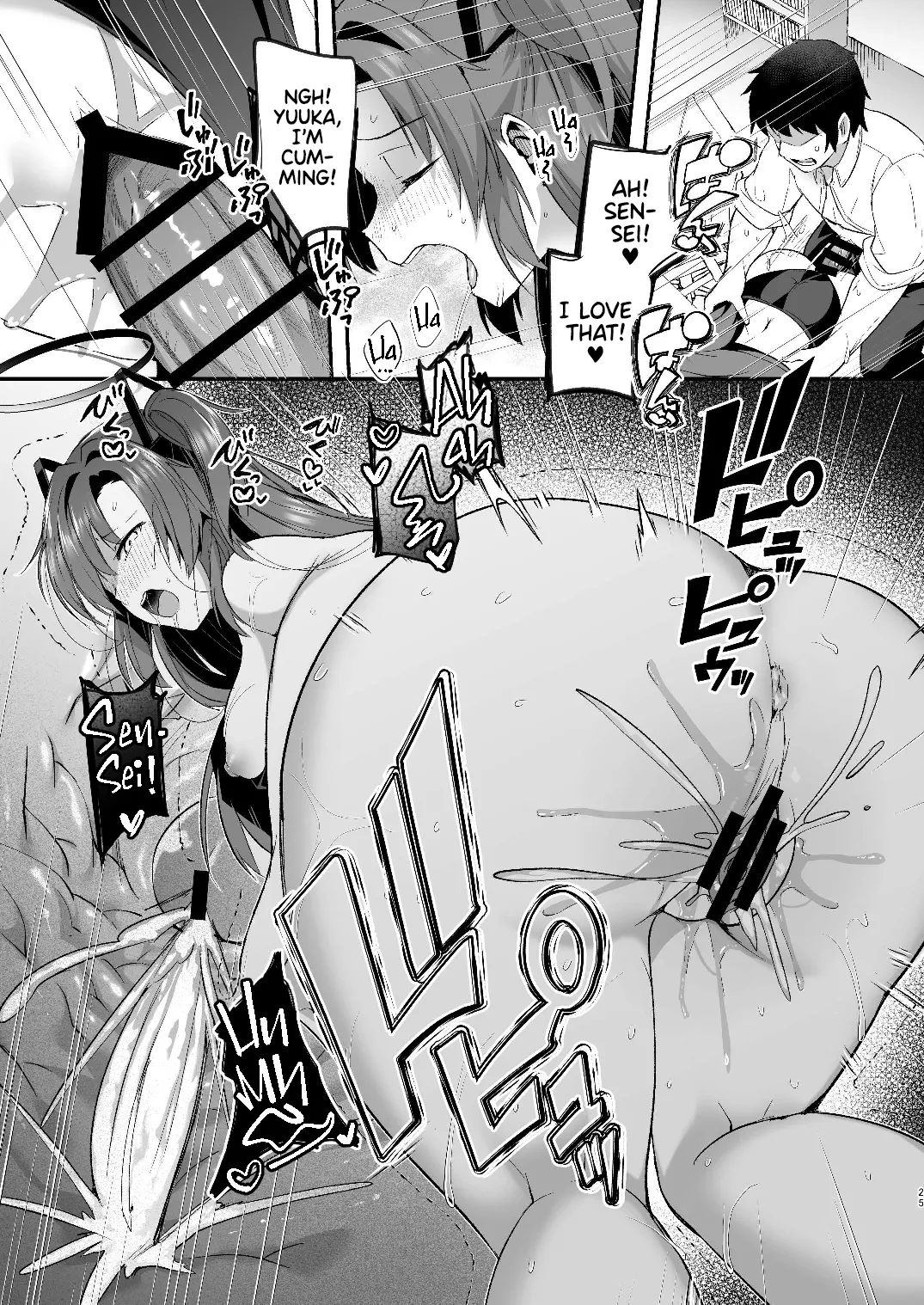 Yuuka to Midsummer no Asedaku Office SEX | A Midsummer's Steamy Sex Session page 25 featuring yuuka hayase blue archive parody - swimsuit bikini hentai manga - read online free