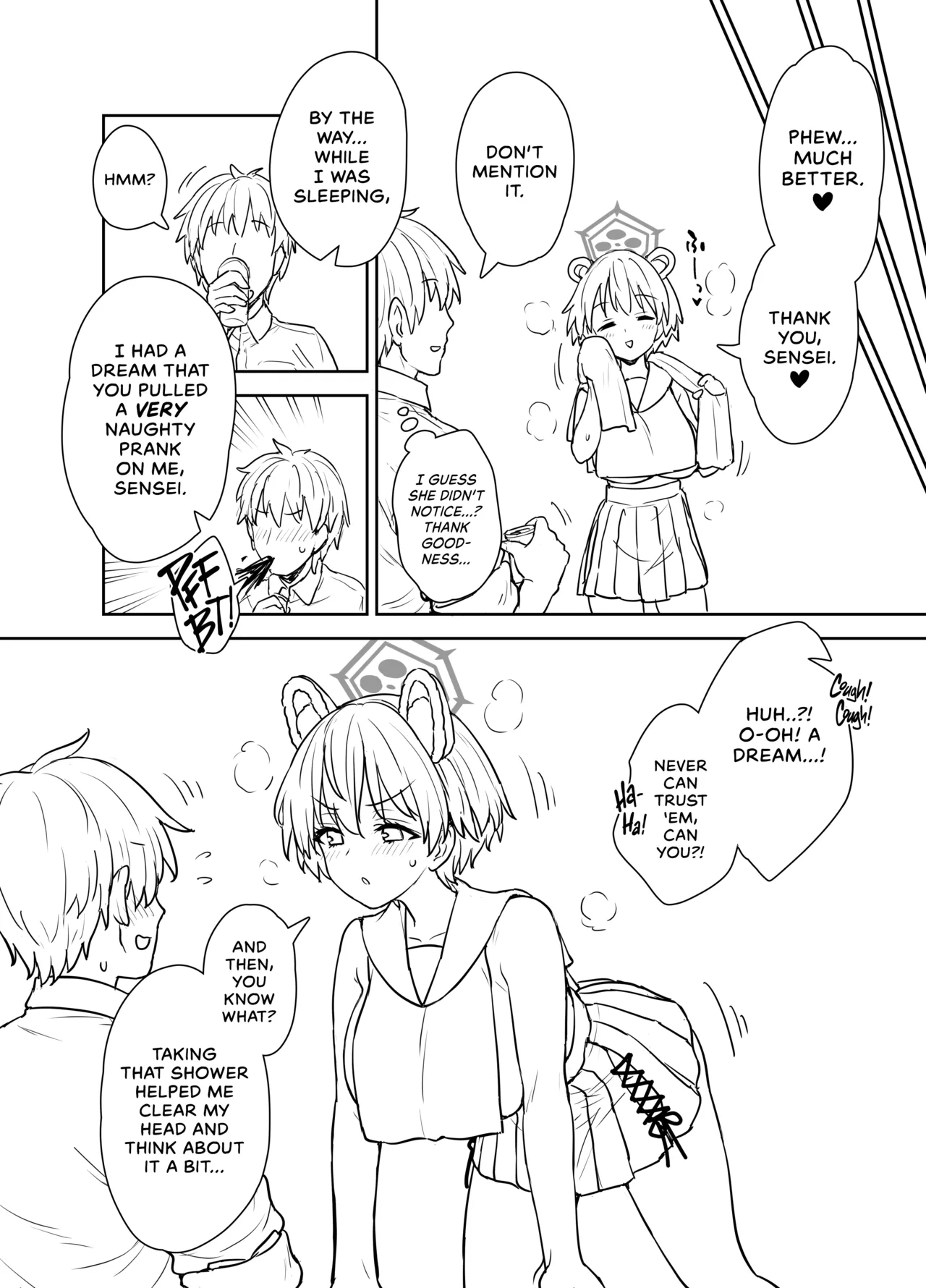 Yume o Kanaeru Tsubaki-san | Tsubaki Makes Her Dreams Come True page 9 featuring tsubaki kasuga blue archive parody - big breasts sleeping hentai manga - read online free