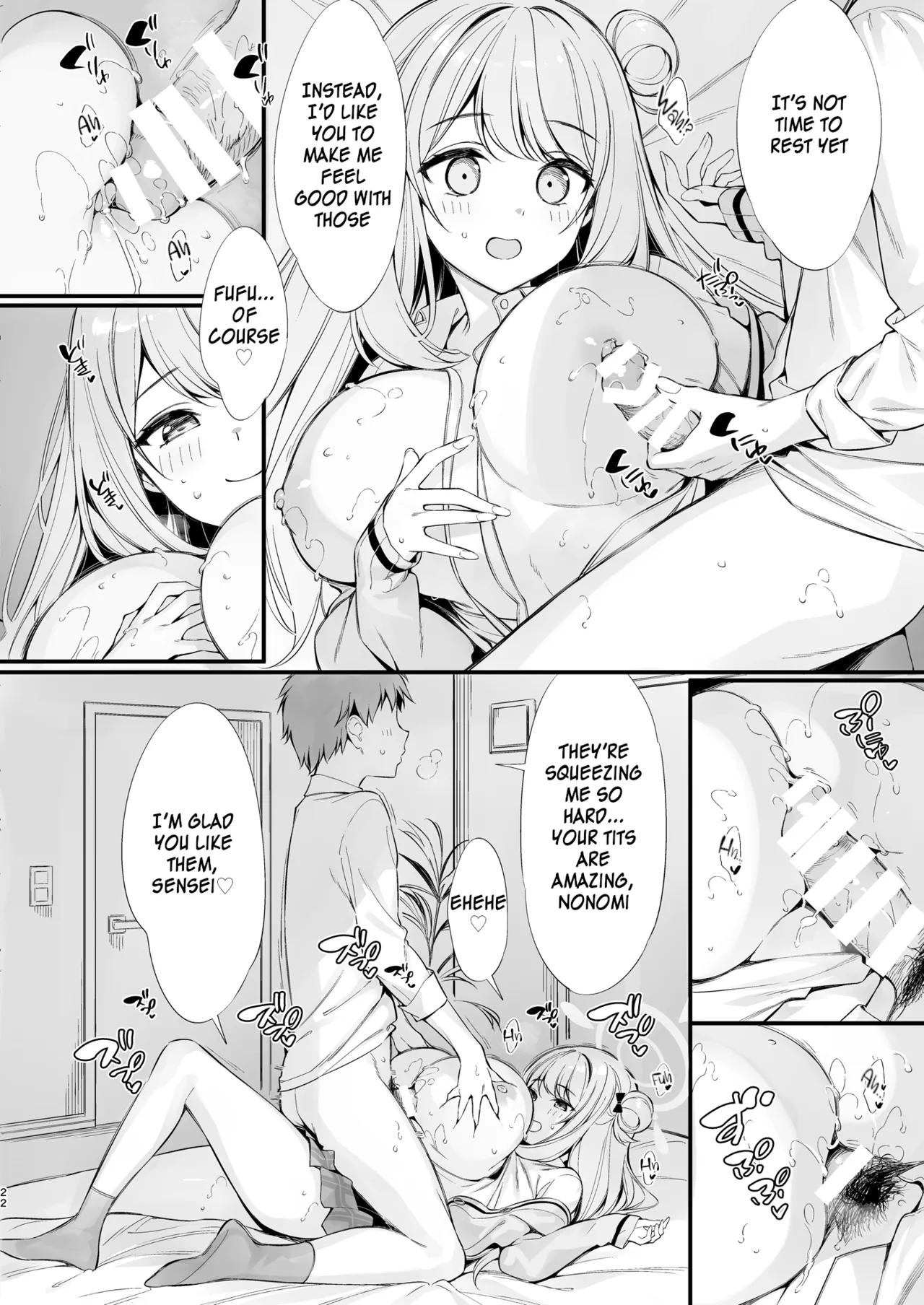 Sensei, Nechattan desu ka? Osocchattemo Ii desu ka? | Sensei, are you sleeping? May I assault you? page 21 featuring nonomi izayoi blue archive parody - big breasts nakadashi hentai manga - read online free