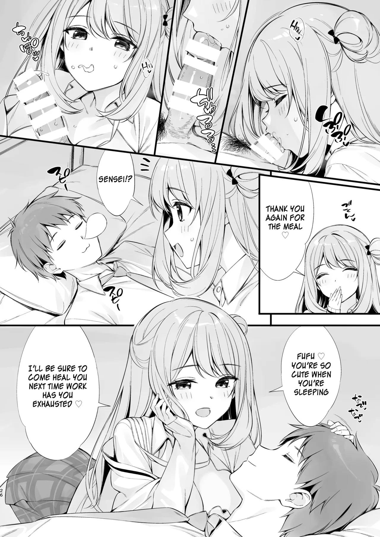 Sensei, Nechattan desu ka? Osocchattemo Ii desu ka? | Sensei, are you sleeping? May I assault you? page 25 featuring nonomi izayoi blue archive parody - big breasts nakadashi hentai manga - read online free