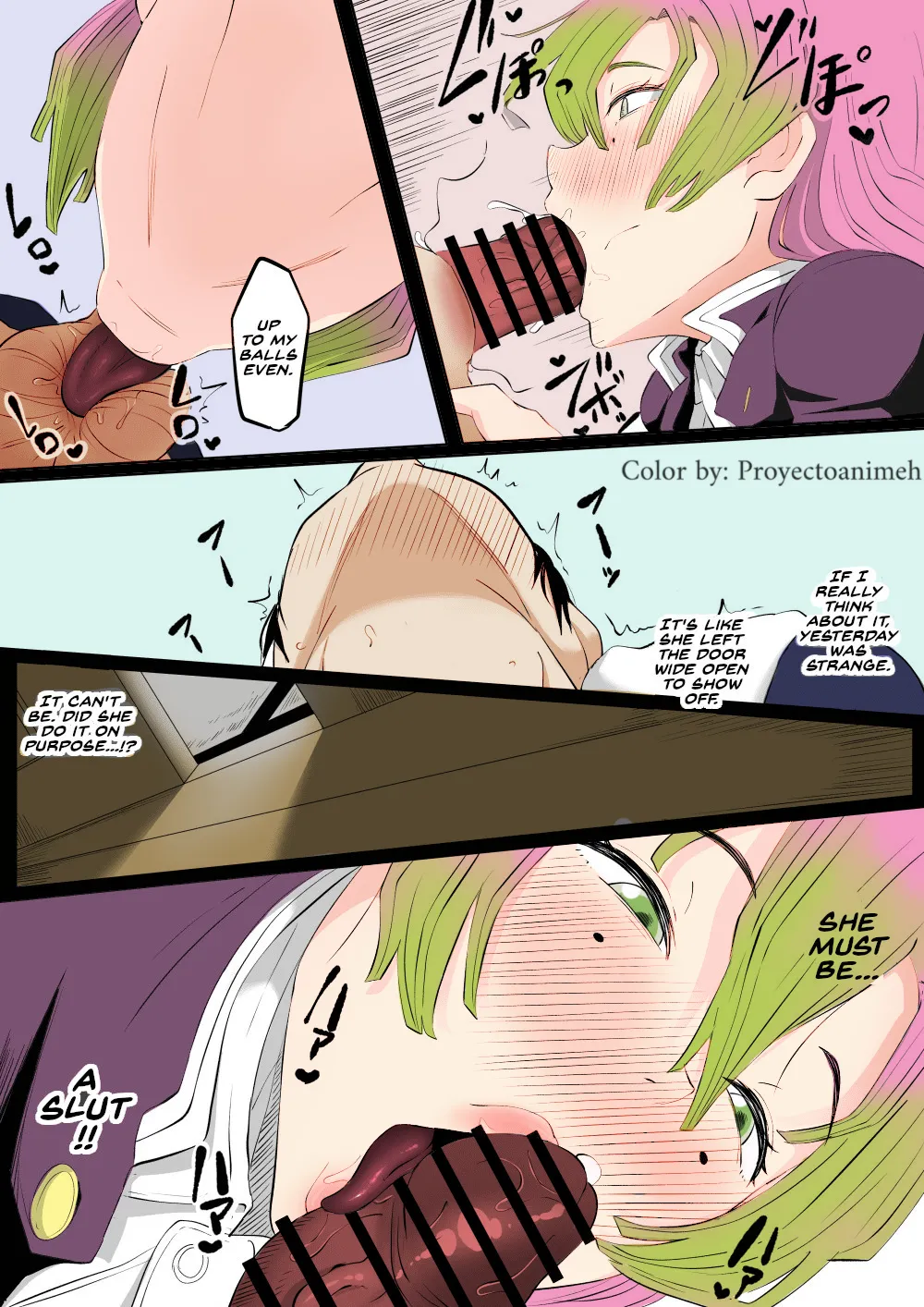 [Goma Gorilla] Bitch Kanroji Mitsuri 1-4 | The Slut Mitsuri Kanroji 1-4 (Kimetsu no Yaiba) [English] [Proyectoanimeh] [Colorized] page 13 featuring mitsuri kanroji kimetsu no yaiba parody - big breasts nakadashi hentai manga - read online free