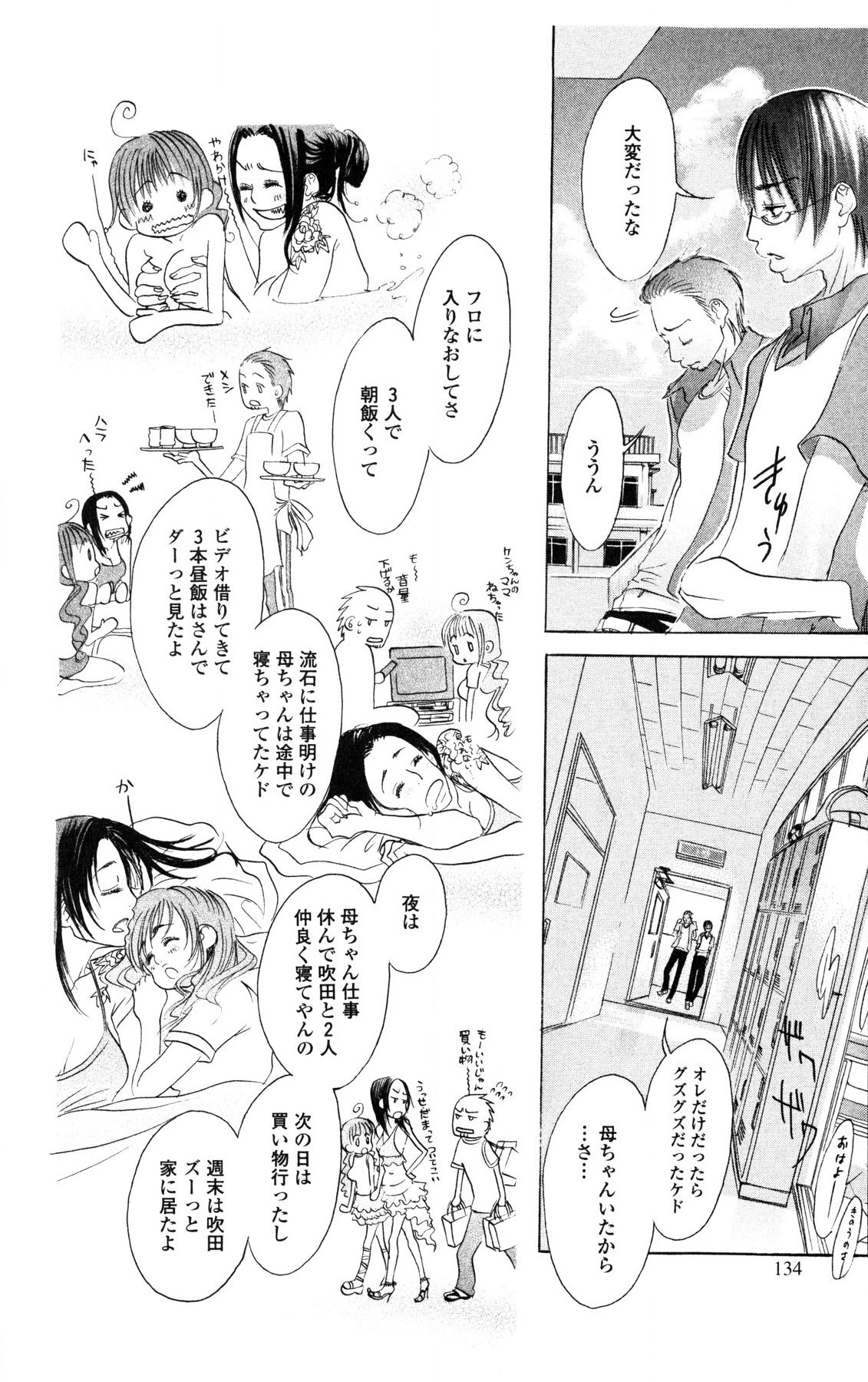 Kegasareta Yoru wa page 134 - big breasts piercing hentai manga - read online free