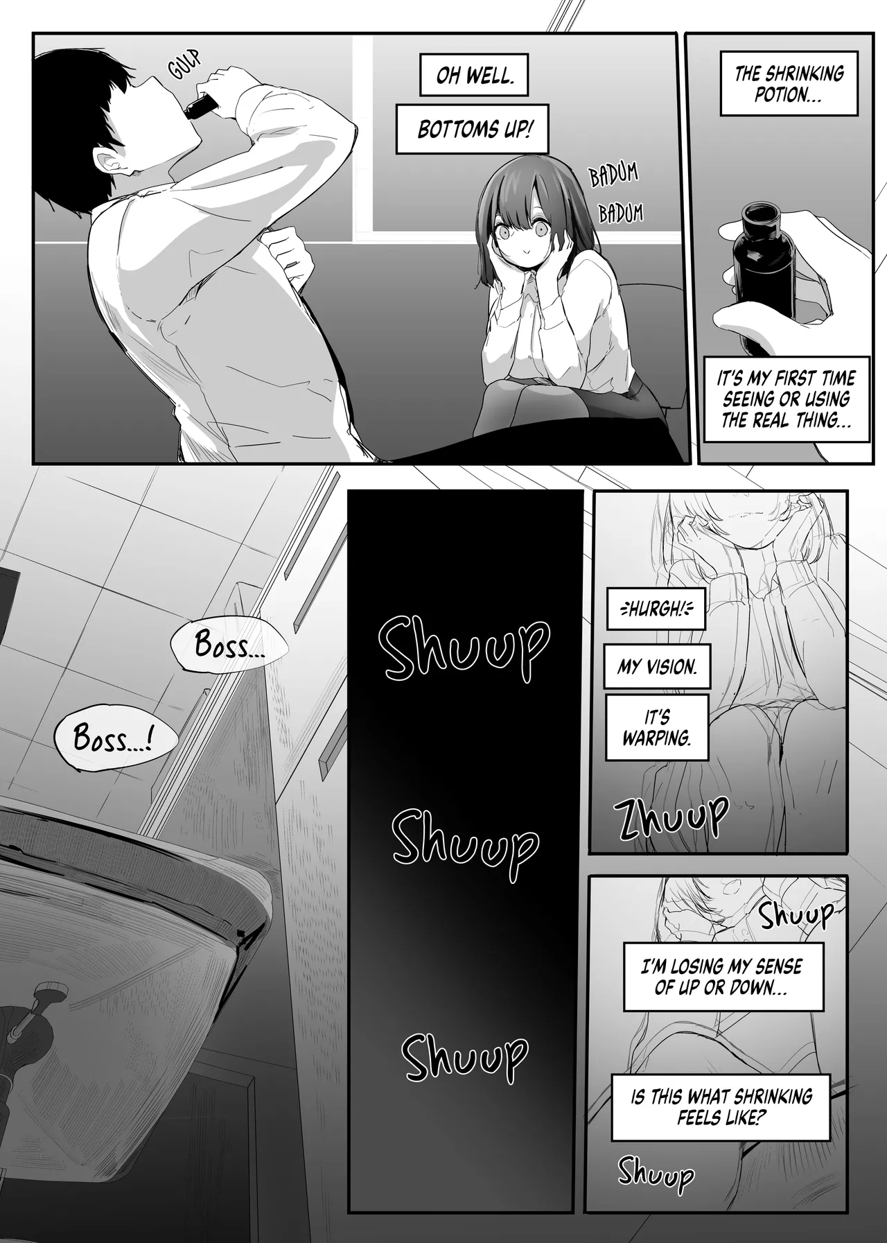 Ore no Seiheki ga Kouhai ni Baretara Kouhai mo Onaji Seiheki datta | She Knows My Sexual Secret page 9 original parody - business suit shrinking hentai manga - read online free