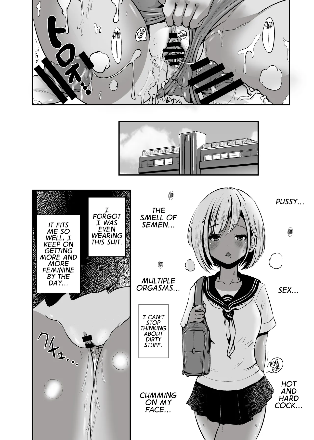 Joshi Tekisei Hyouka Suit  | TS Summer Break #1 Girl Aptitude Evaluation Suit page 41 original parody - swimsuit mmf threesome hentai manga - read online free