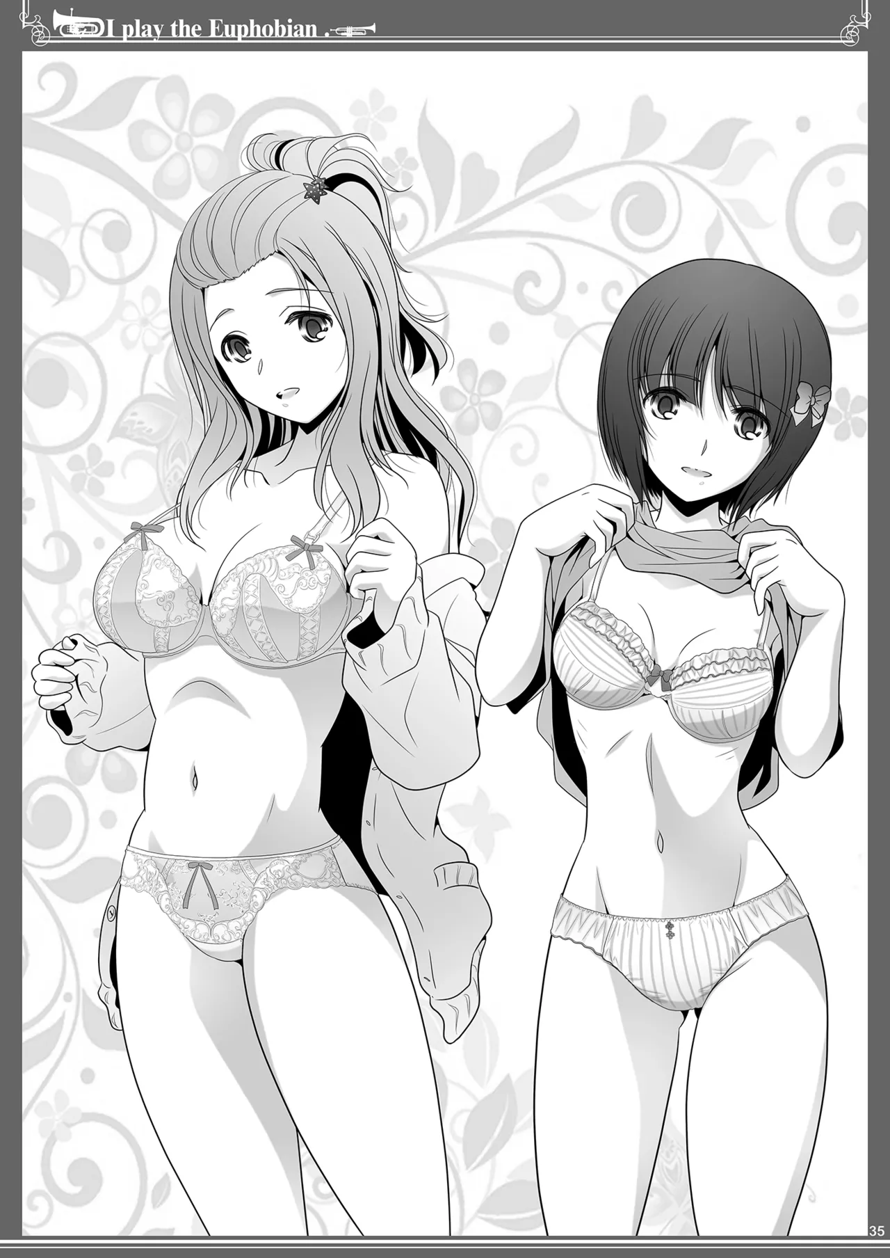 Euphobian no Hibiki Octet - Euphobian will resound. page 35 featuring reina kousaka hibike euphonium parody - females only yuri hentai manga - read online free