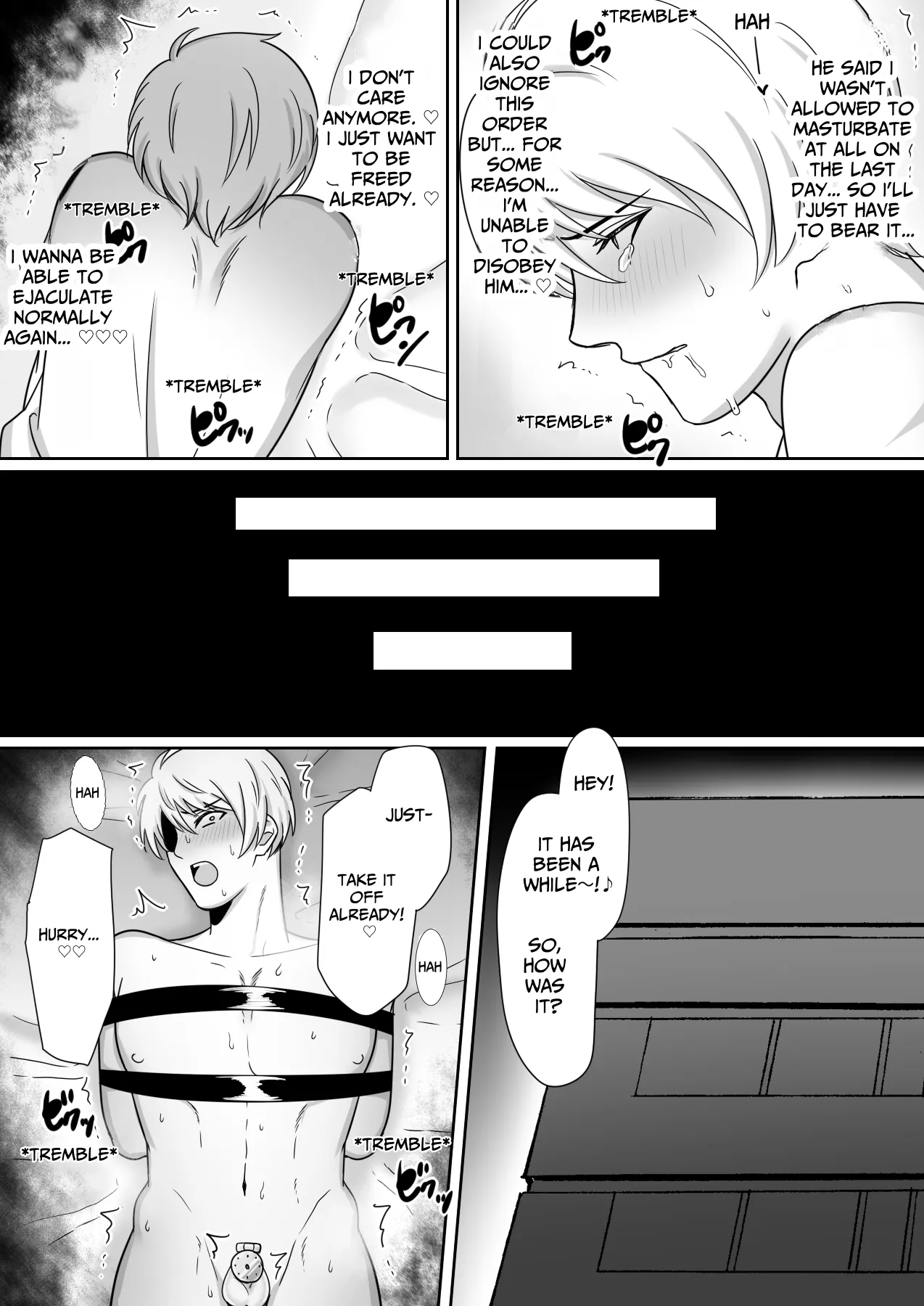 I Tried Out Being Toyed With While Wearing A Flat Chastity Belt. page 10 original parody - chastity belt urethra insertion hentai manga - read online free