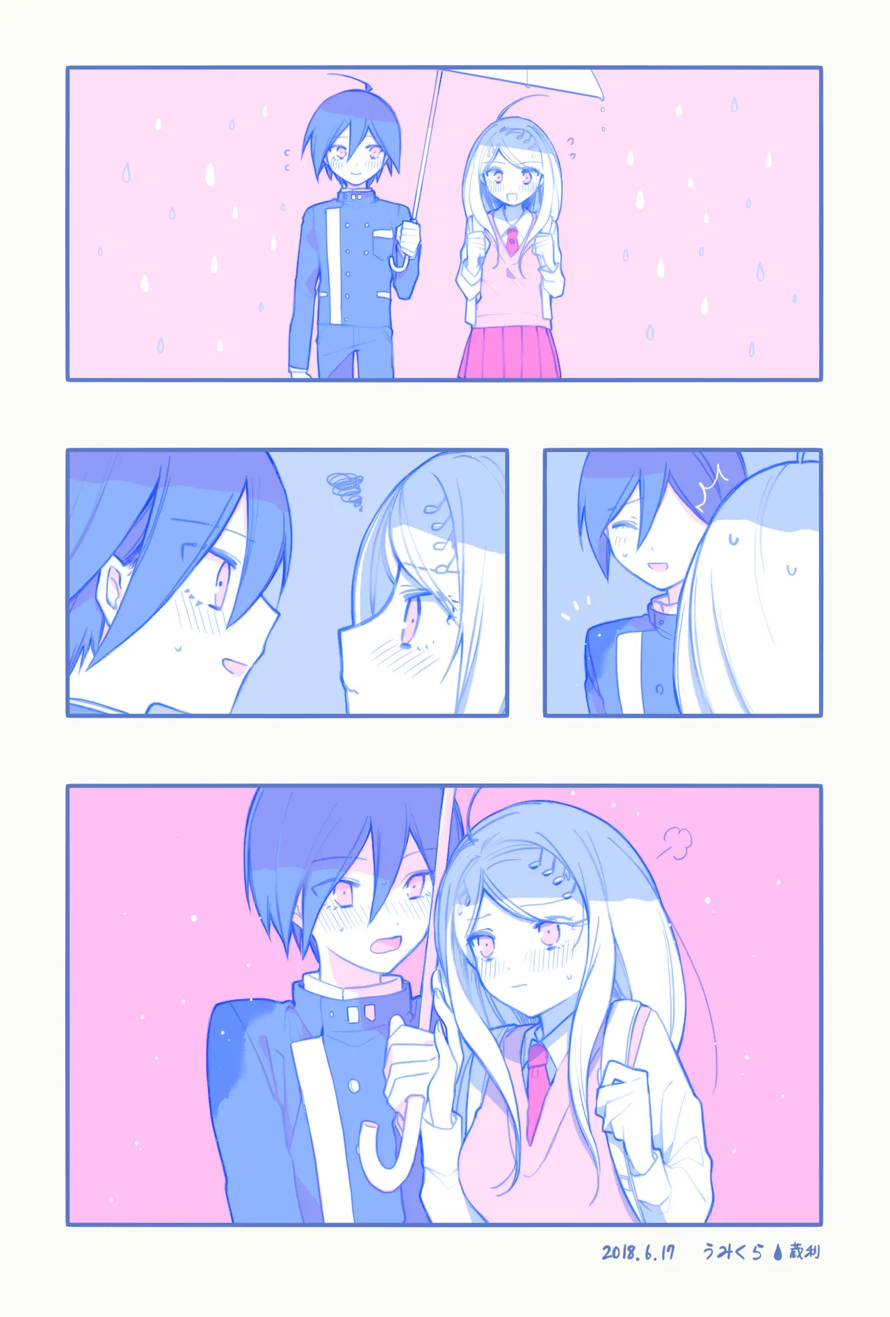 Amatsutsumi page 38 featuring kaede akamatsu danganronpa parody - big breasts schoolboy uniform hentai manga - read online free