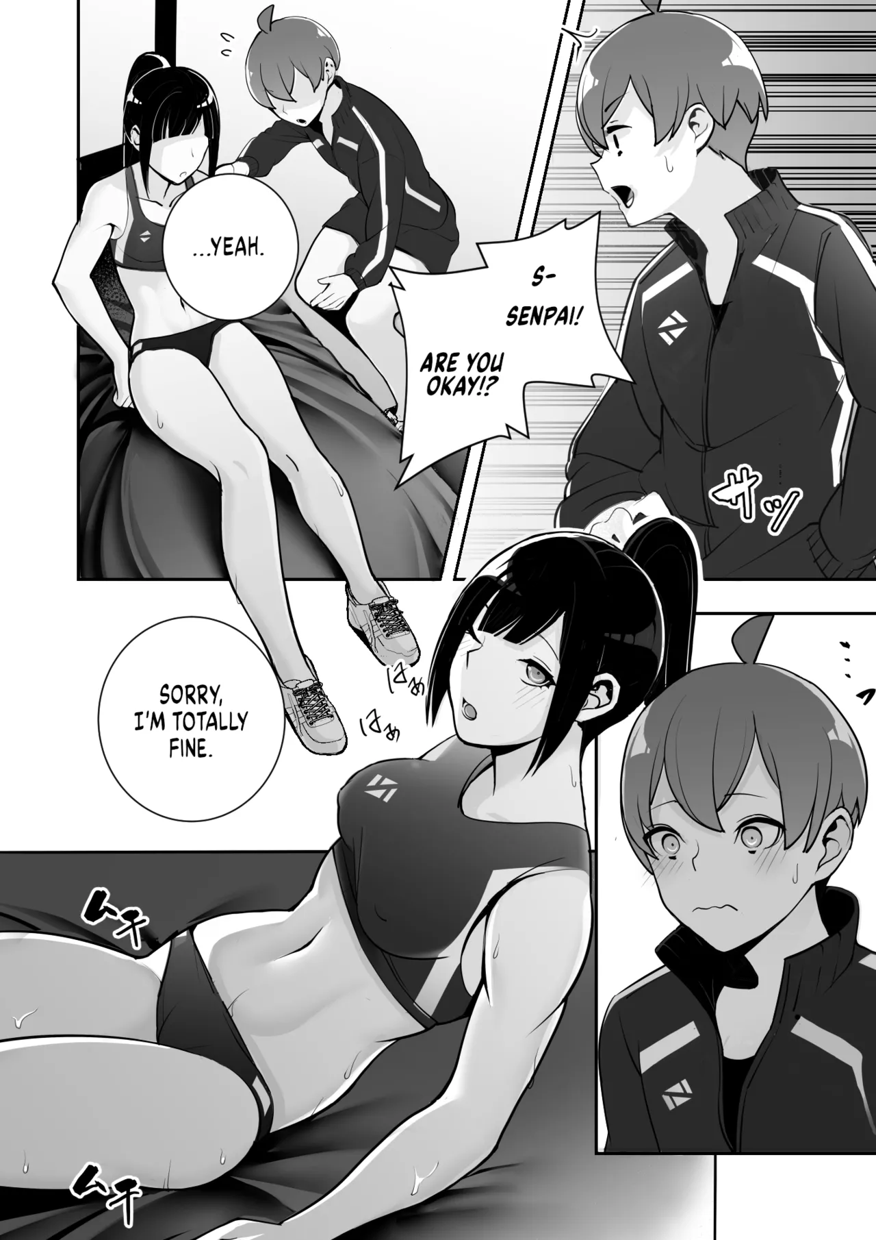 [Material Engine (Materia)] Reizoku no Kubiwa Akogare no Rikujoubu Senpai o Toraete Jibun no Konomi ni Sennou Choukyou | I Claimed my Beloved Track-and-Field Senpai and Brainwashed her into my Perfect Woman [English] page 11 original parody - leg lock big breasts hentai manga - read online free