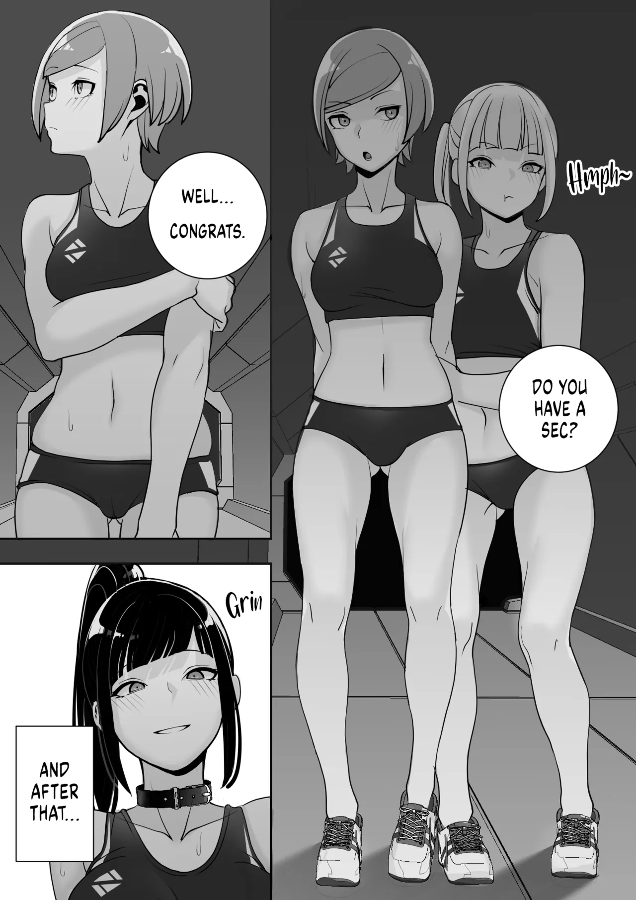 [Material Engine (Materia)] Reizoku no Kubiwa Akogare no Rikujoubu Senpai o Toraete Jibun no Konomi ni Sennou Choukyou | I Claimed my Beloved Track-and-Field Senpai and Brainwashed her into my Perfect Woman [English] page 74 original parody - leg lock big breasts hentai manga - read online free