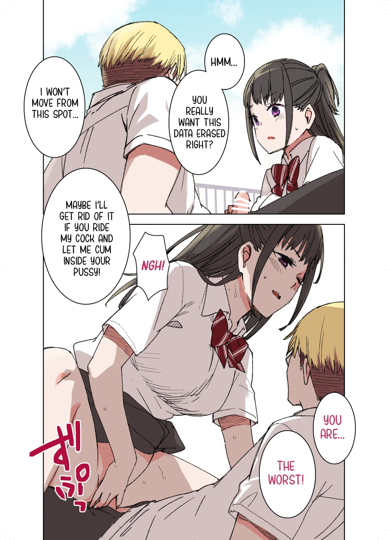 100-nichigo ni Netorareru Kanojo |  The Girlfriend Who Was Cucked After 100 Days page 37 original parody - piercing unusual pupils hentai manga - read online free