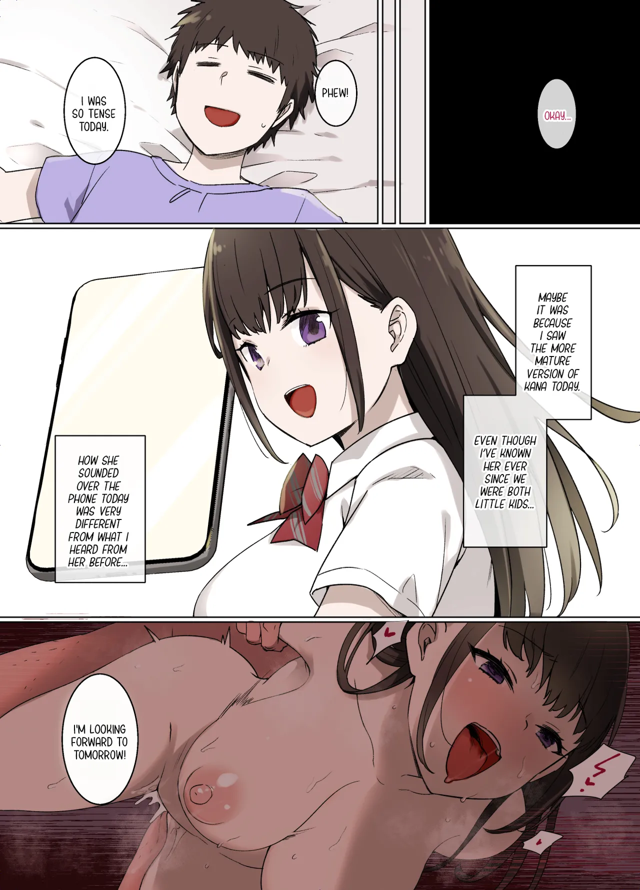 100-nichigo ni Netorareru Kanojo |  The Girlfriend Who Was Cucked After 100 Days page 47 original parody - piercing unusual pupils hentai manga - read online free