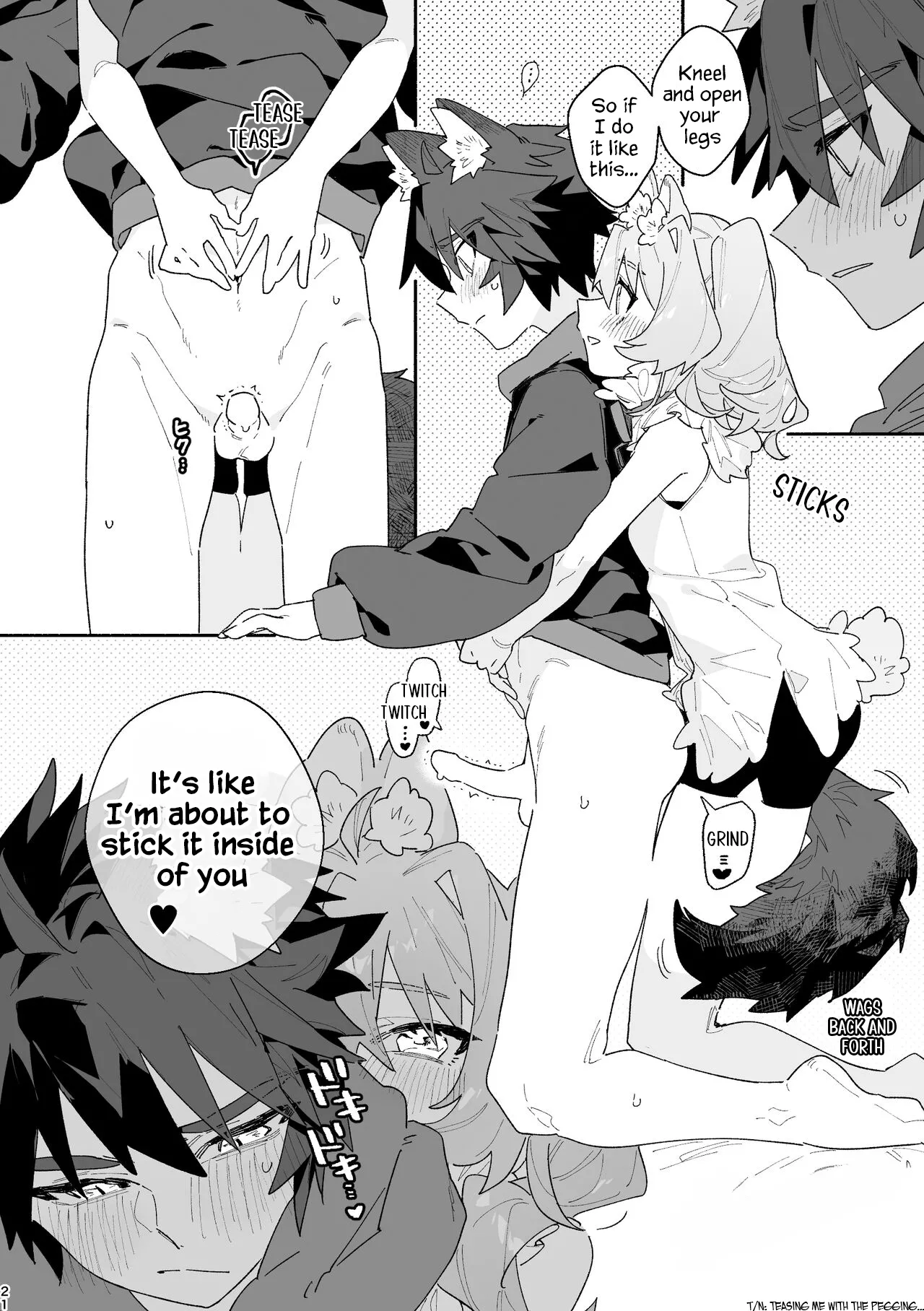 Boy For Bottom: Bunny Girl x Wolf Boy page 19 original parody - wolf boy full censorship hentai manga - read online free