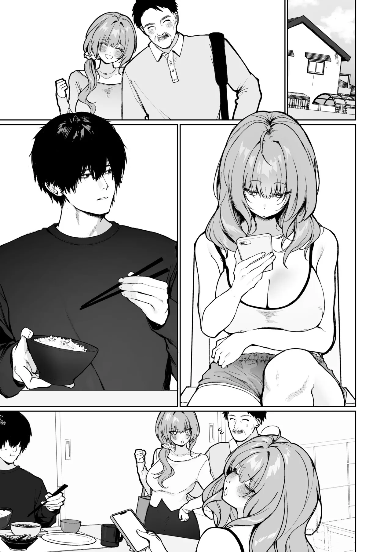 Kyorikan ga Bugtteru Gimai ga Isshou Icha Love Shitekuru page 35 original parody - inseki kissing hentai manga - read online free