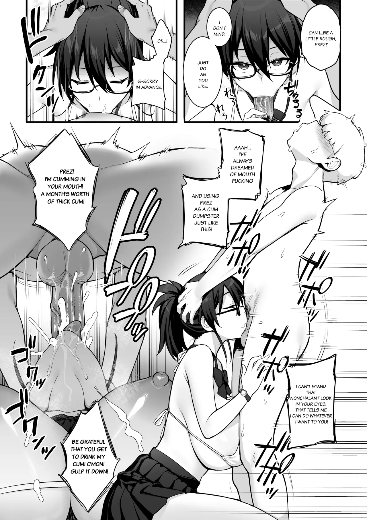 Atarashii Fuuki Iinchou wa Kyonyuu Sugiru Ken  | About the New President of the Disciplinary Committee's Huge Tits page 28 original parody - big breasts group hentai manga - read online free