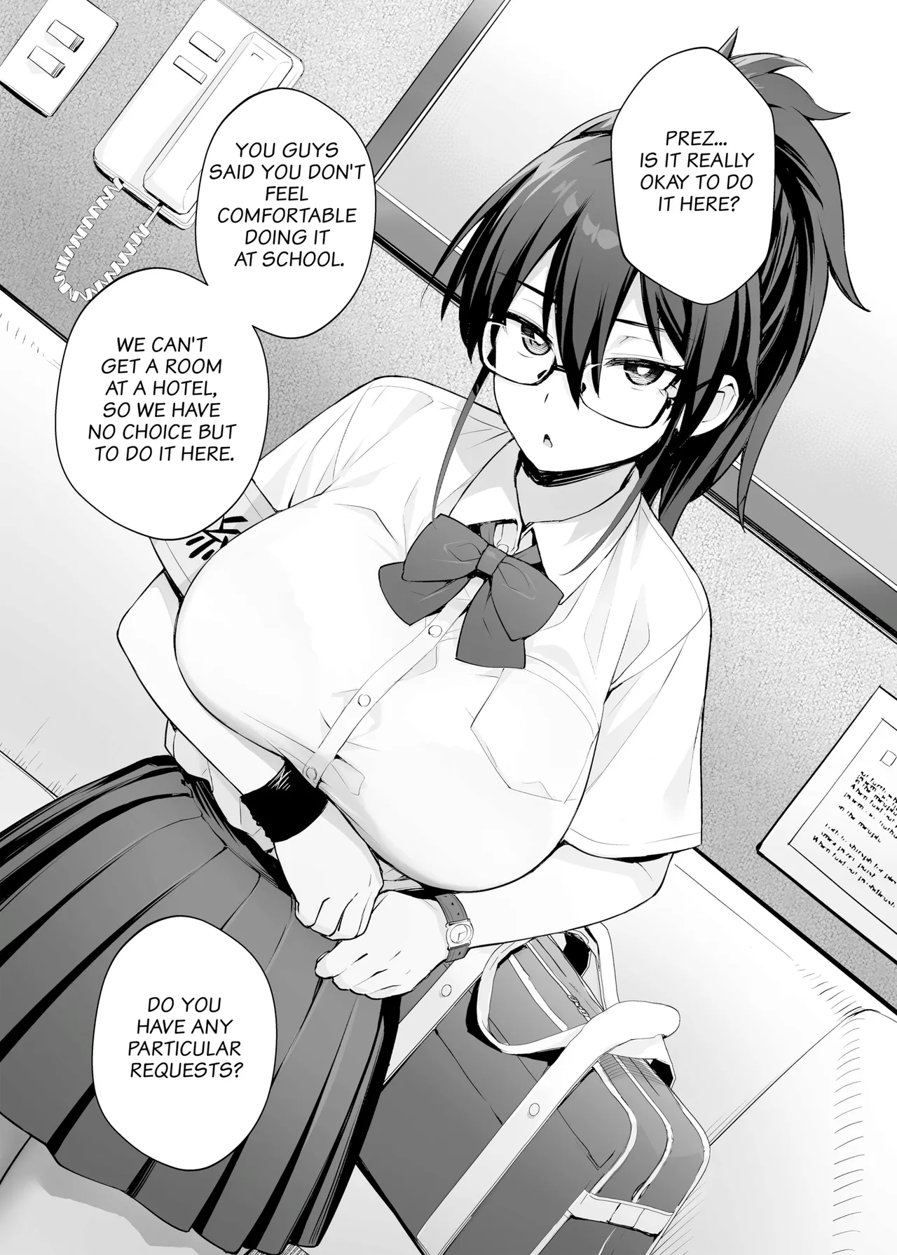 Atarashii Fuuki Iinchou wa Kyonyuu Sugiru Ken 2 | About the New President of the Disciplinary Committee's Huge Tits 2 page 12 original parody - big breasts group hentai manga - read online free