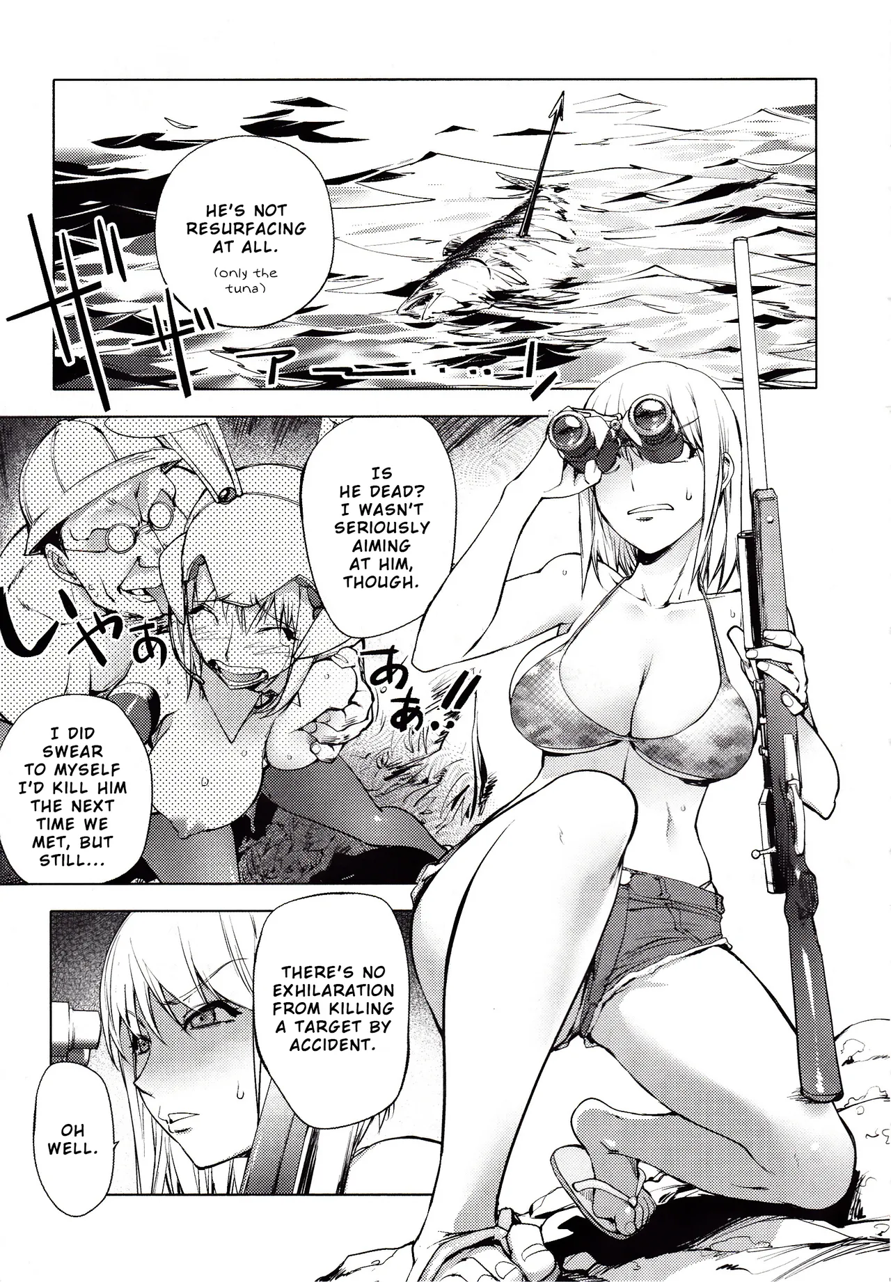The Adventures of Suicide Man, The Woman Who Never Misses, and Hime-Chan page 240 - business suit big breasts hentai manga - read online free