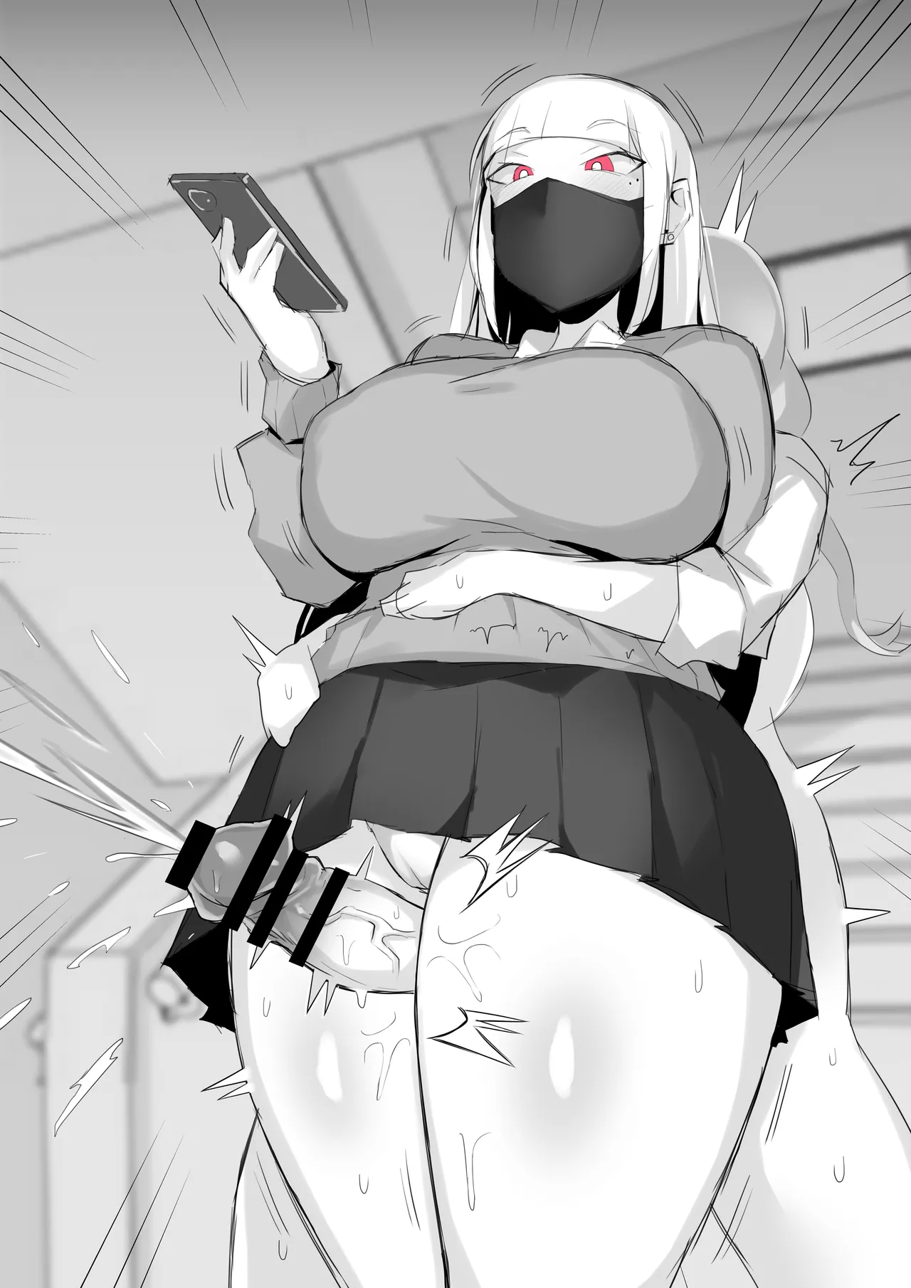 Futanari JK-tachi ga Kounai Shokushu de Mechakucha ni Naru Hanashi page 117 original parody - kissing big breasts hentai manga - read online free